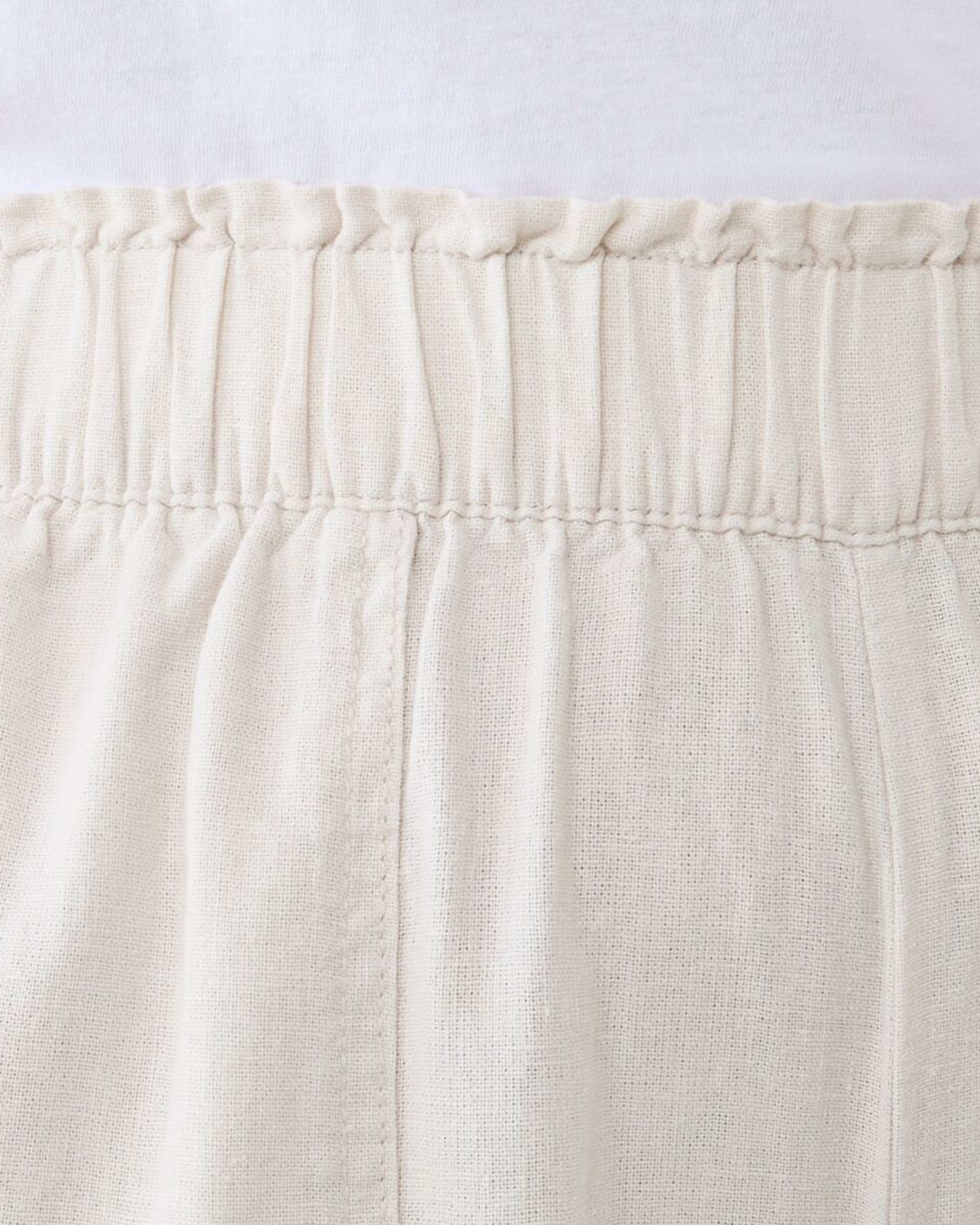 5 Linen Blend Culottes NATURAL BEIGE, 5 of 5