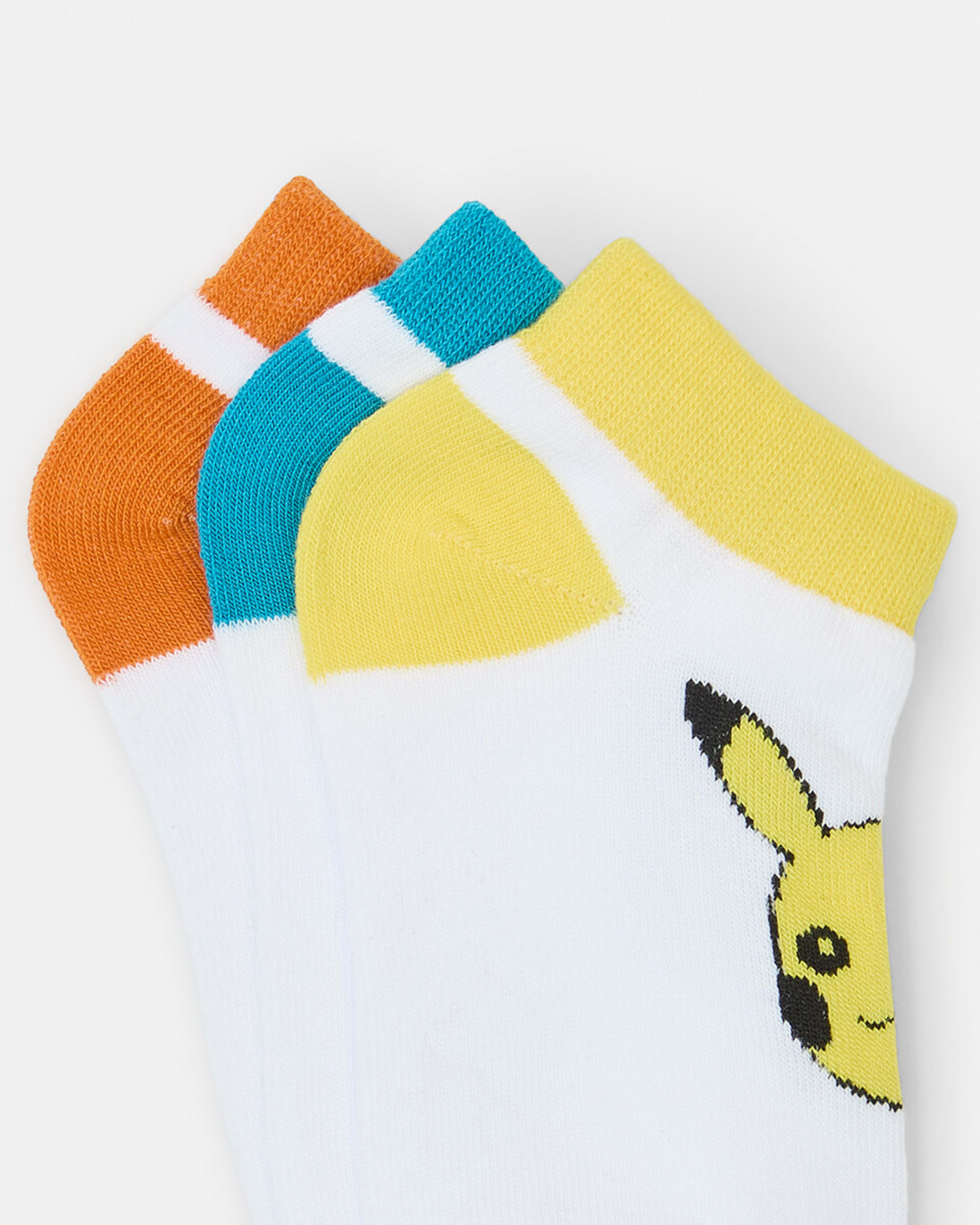 3 3 Pack Pokemon License Low Cut Socks Pokemon, 3 of 3