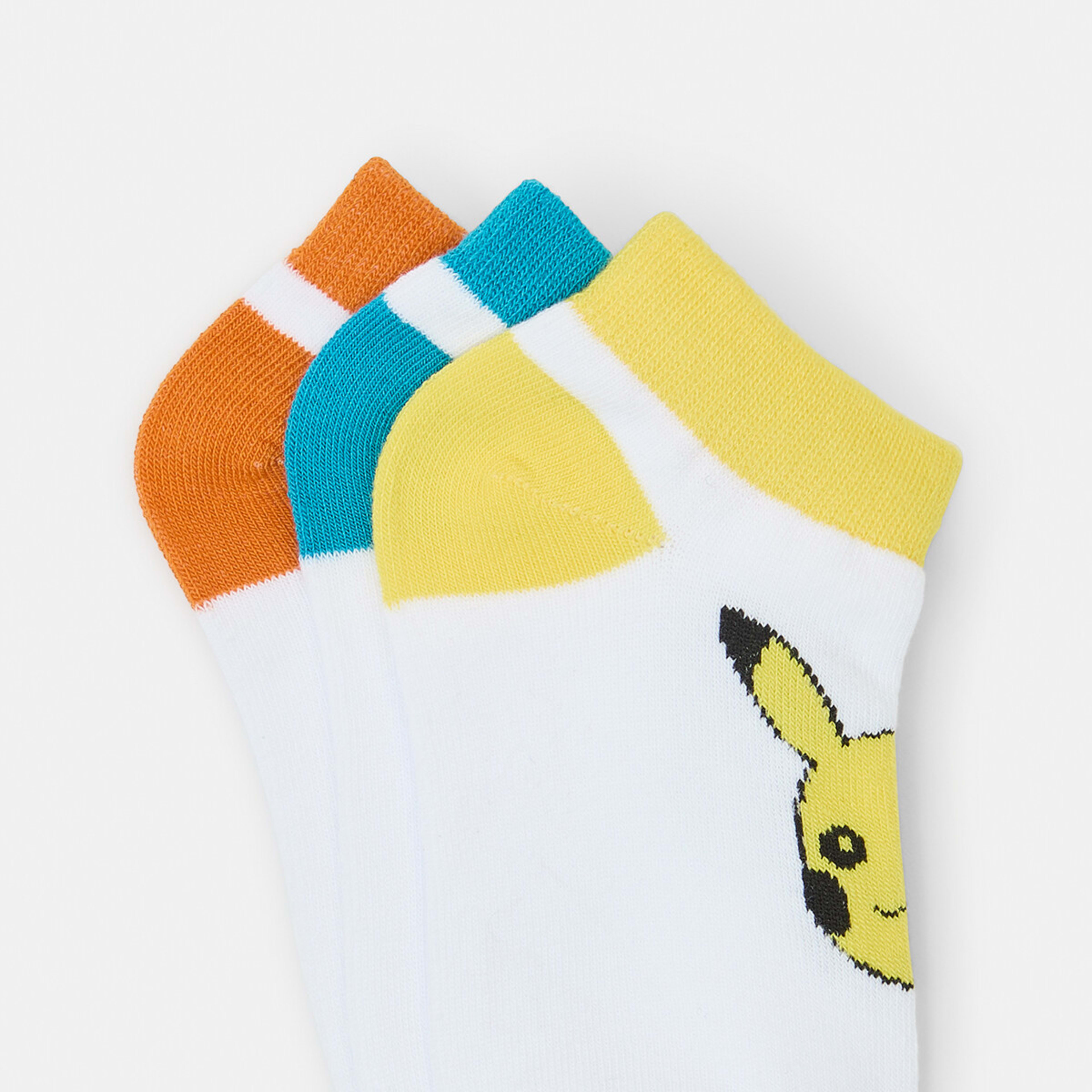 3 3 Pack Pokemon License Low Cut Socks Pokemon, 3 of 3
