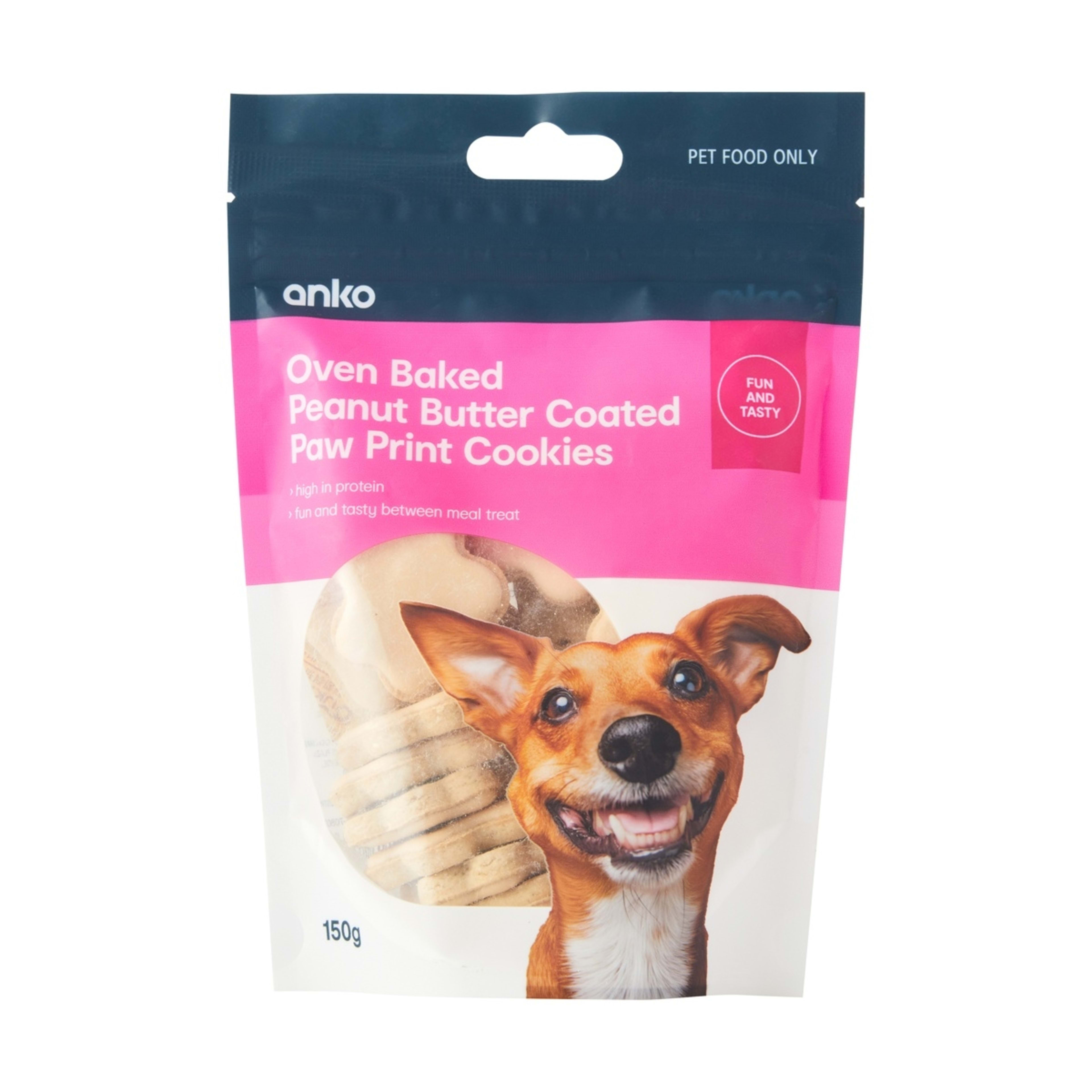 1 Pet Treat Paw Print Cookies Peanut Butter