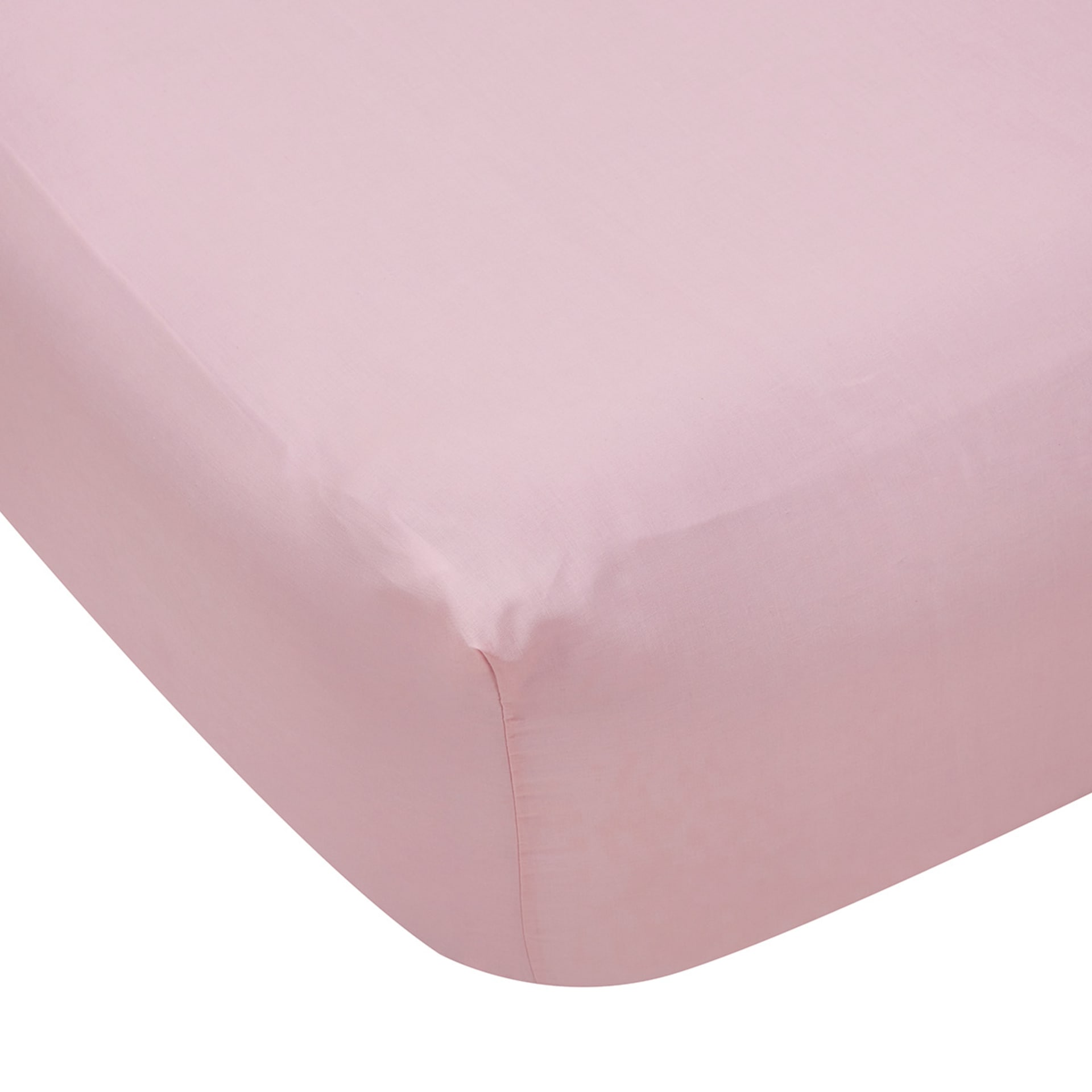 180 Thread Count Fitted Sheet - King Single Bed, Pink - Kmart