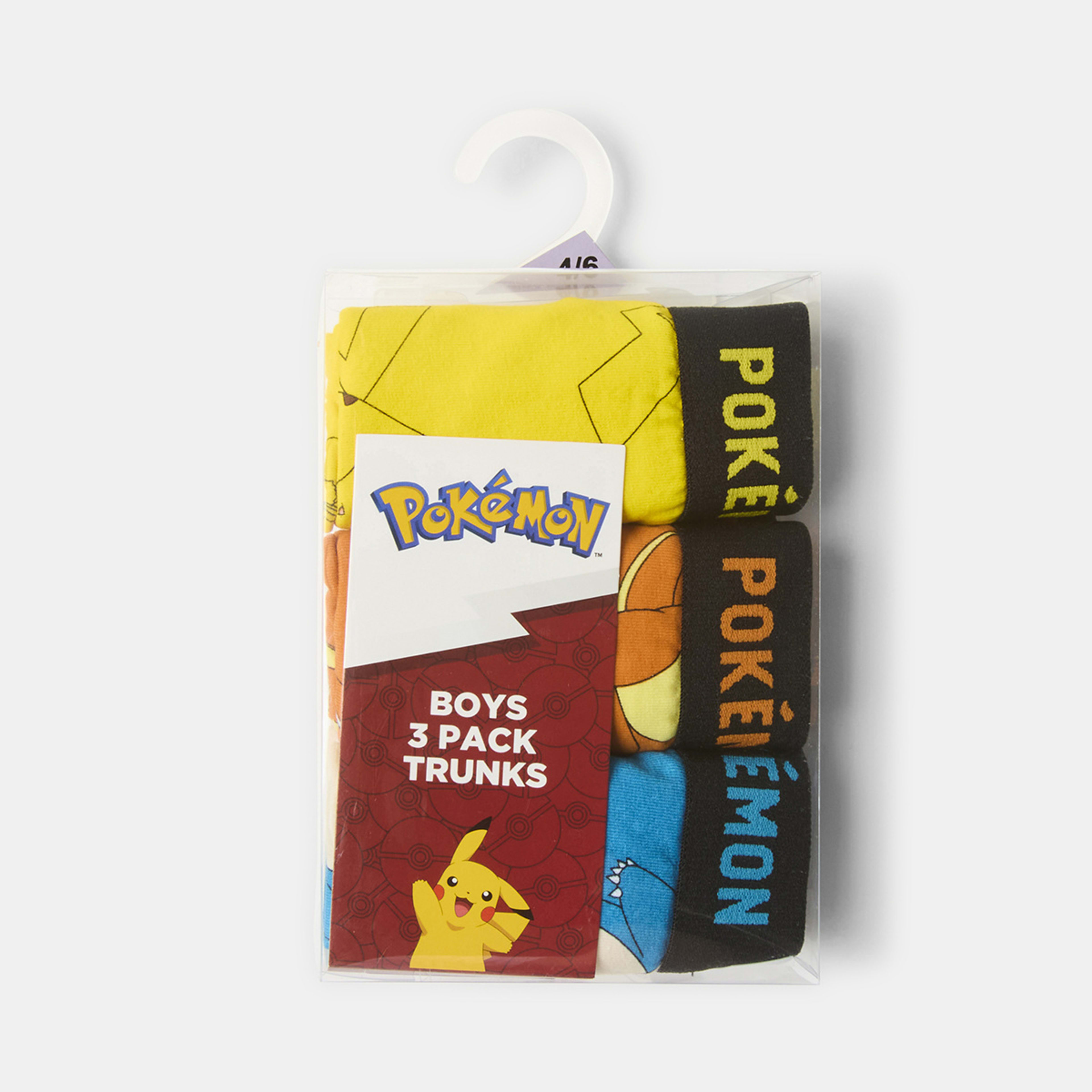 6 3 Pack Pokemon License Trunks Pokemon, 6 of 6