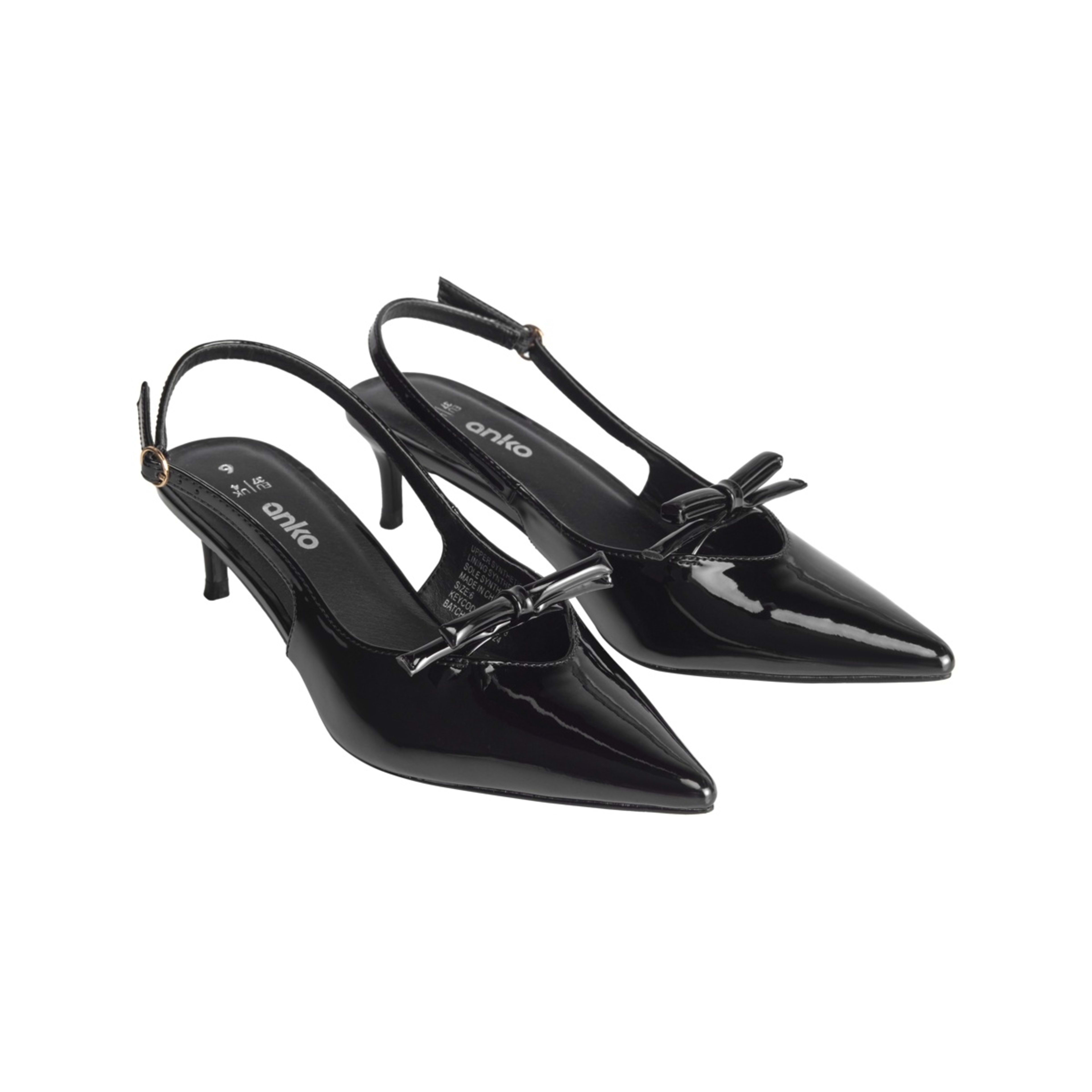 2 Slingback Kitten Heels Black, 2 of 5