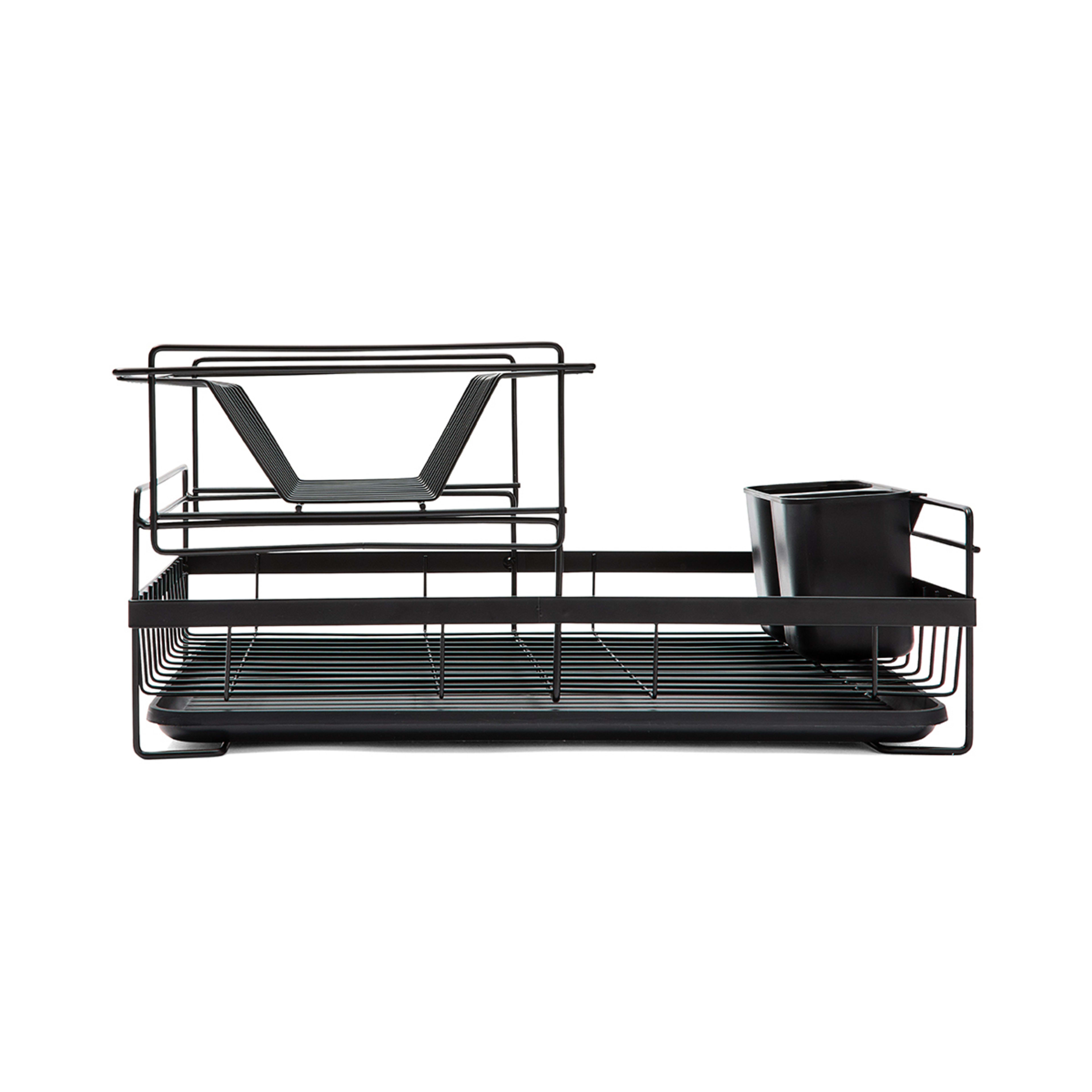 8 2 Tier Dish Rack - Black, 8 of 10