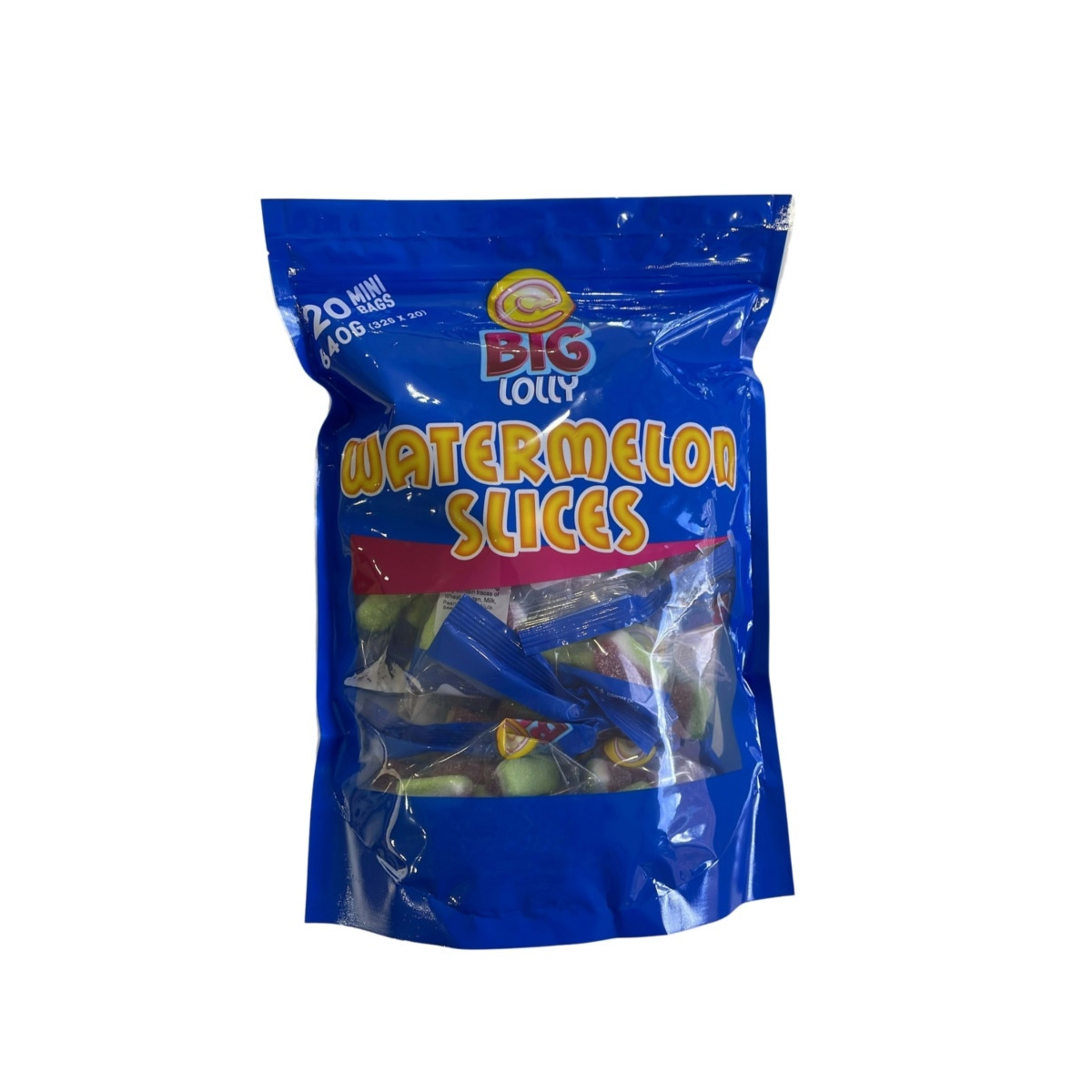 20 Pack Big Lolly Watermelon Slices Share Pack 640g Kmart