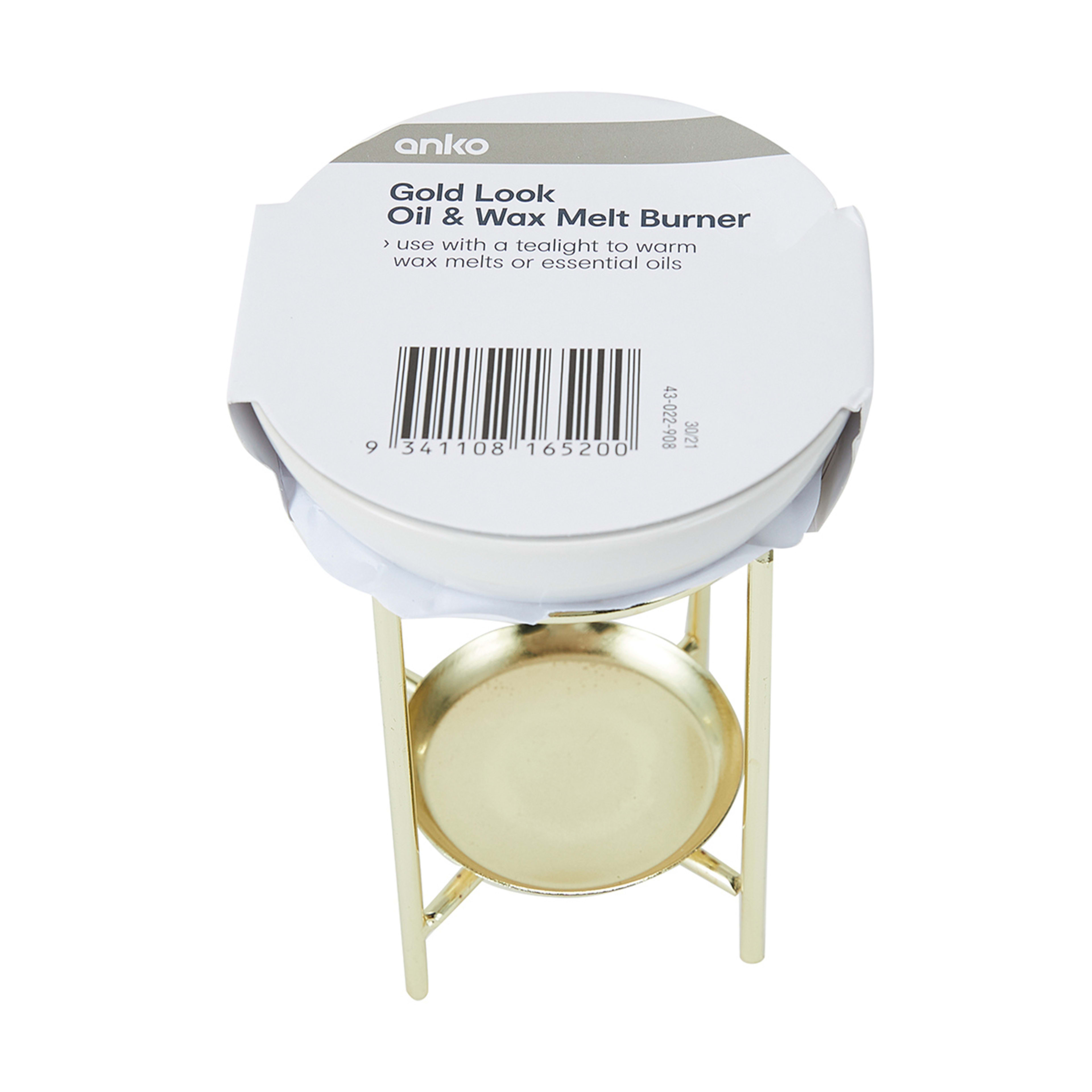 Gold Look Oil & Wax Melt Burner Kmart