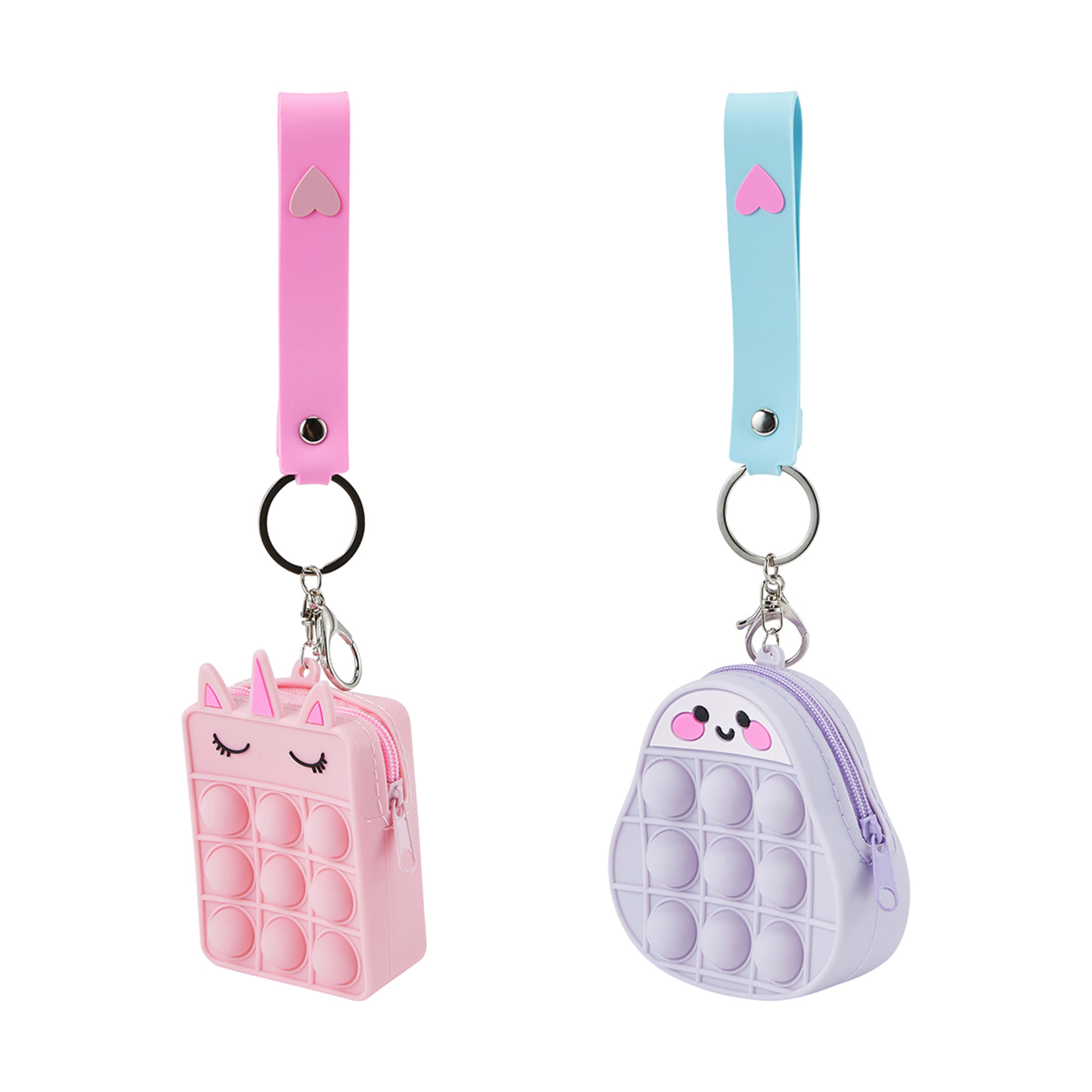 Keyring Popper Coin Purse Assorted Kmart