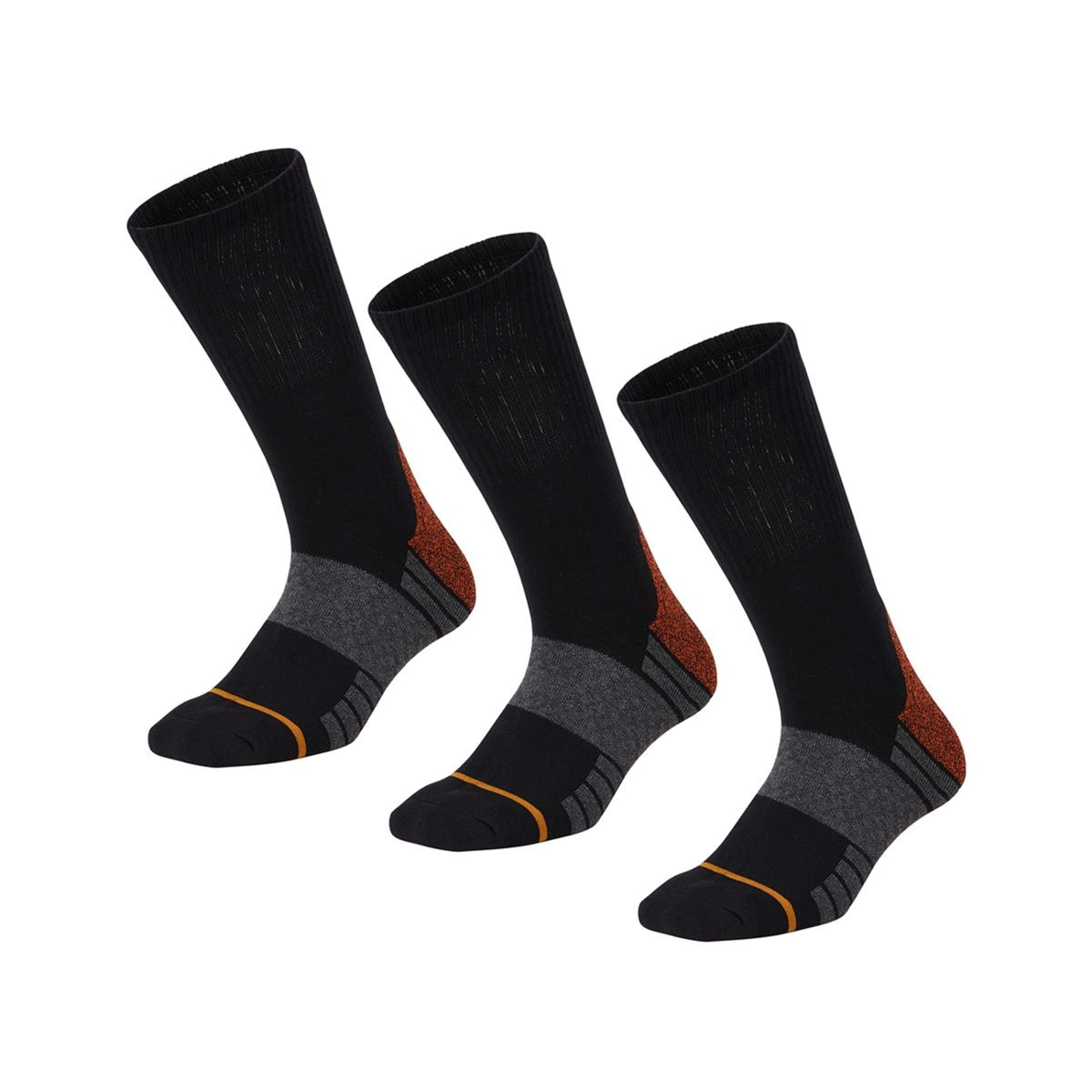 1 3 Pack Anti Odour Boot Socks Black, 1 of 3