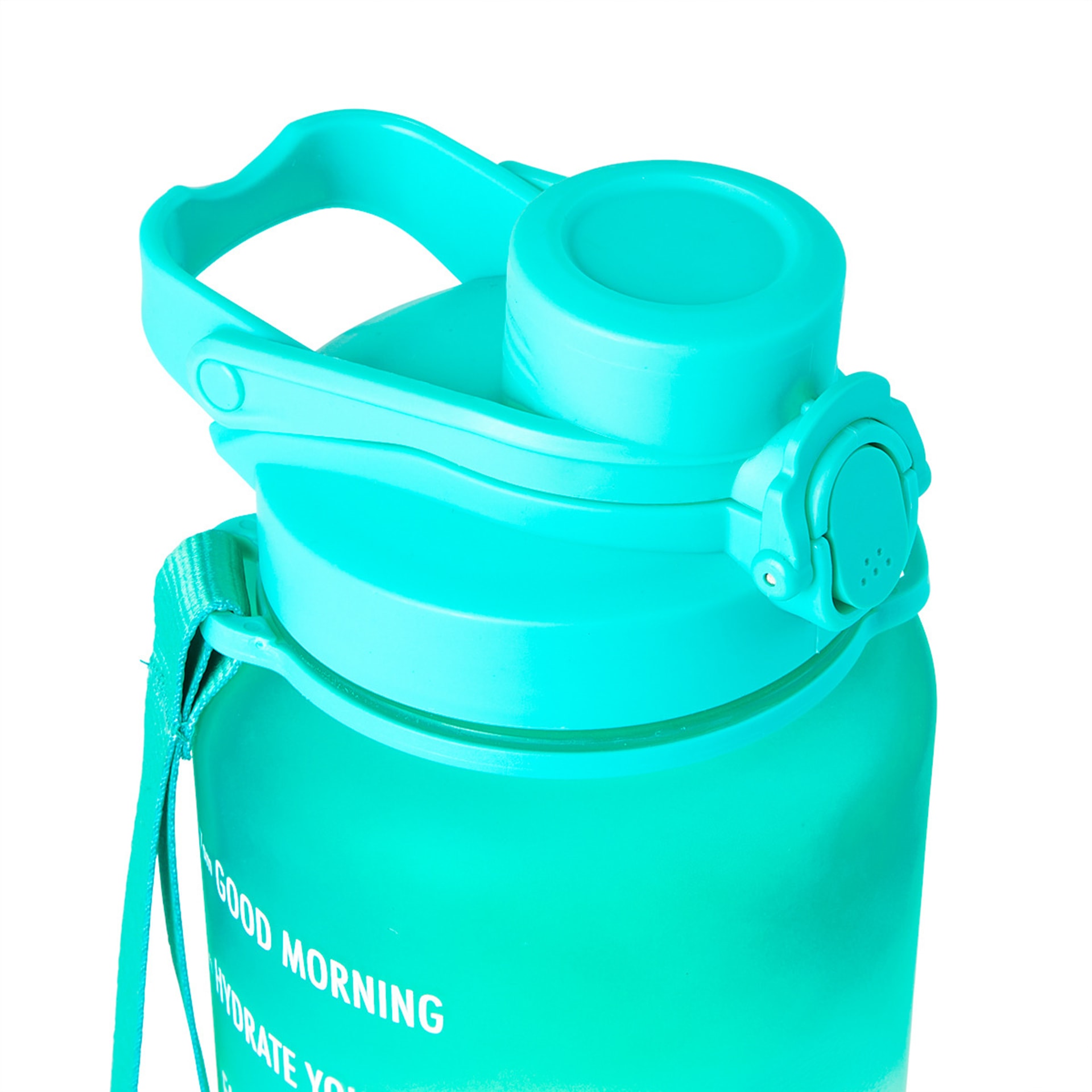 2.1L Teal Ombre Daily Intake Flip Lid Drink Bottle Kmart