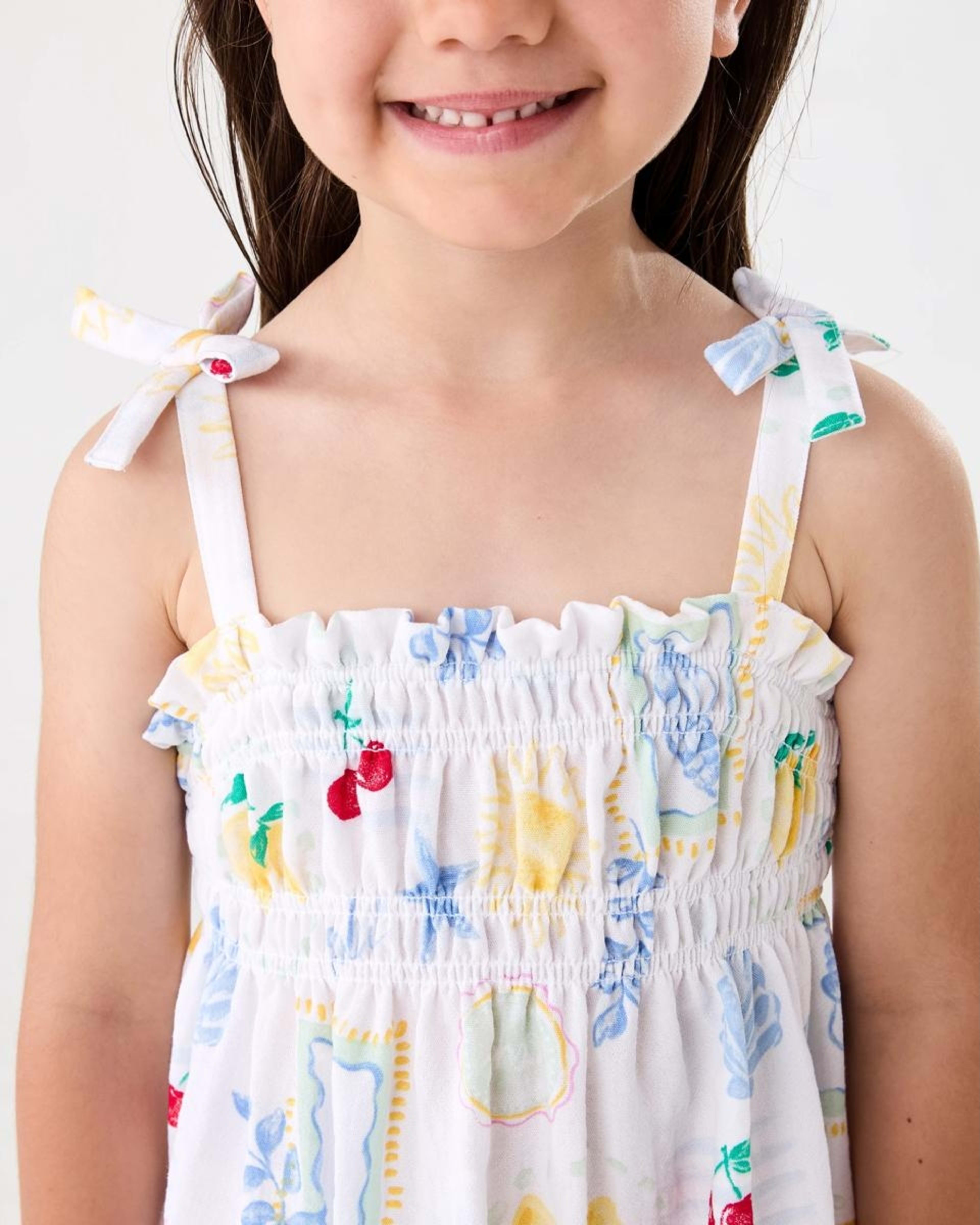 4 Smocked Dress Wht Costal, 4 of 8