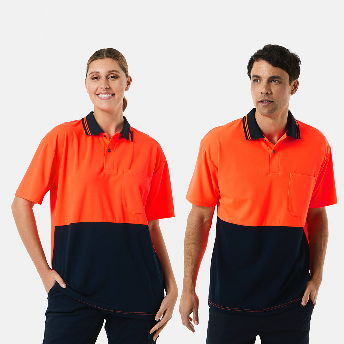 Workwear Short Sleeve Fluorescent Polo Shirt Kmart