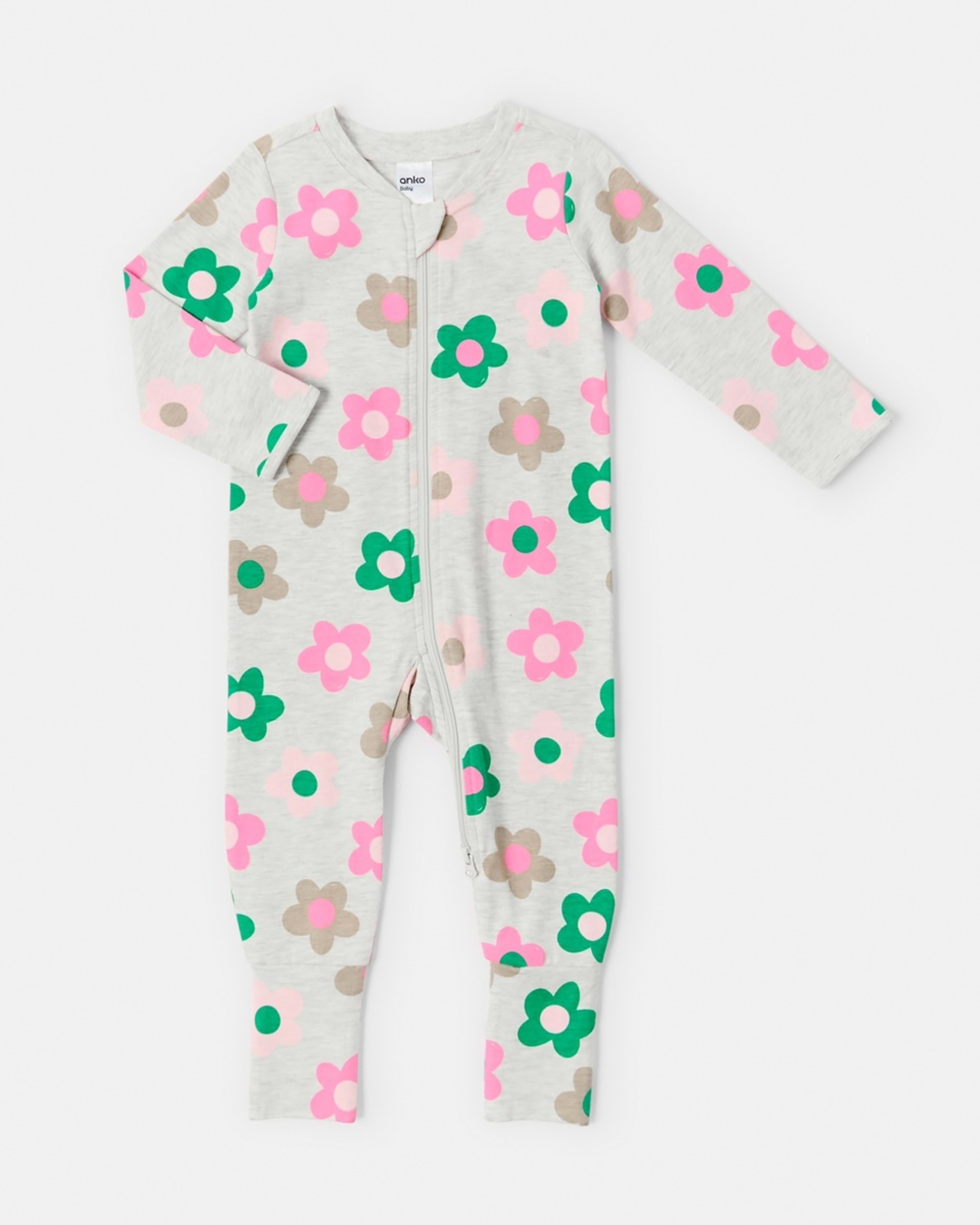 1 Turn Cuff Coverall Bold Flrl
