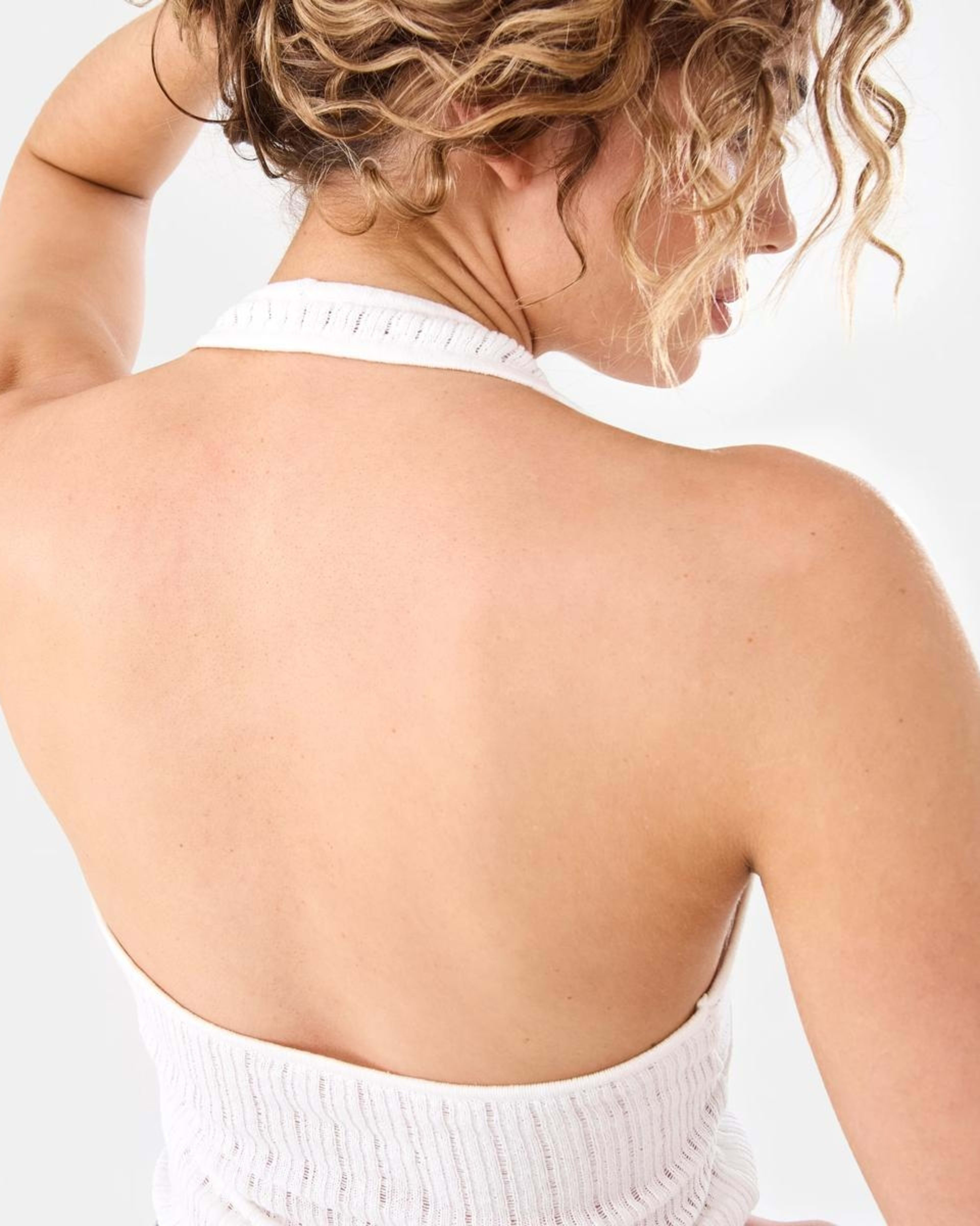 9 Halter Twist Front Top WHITE, 9 of 9