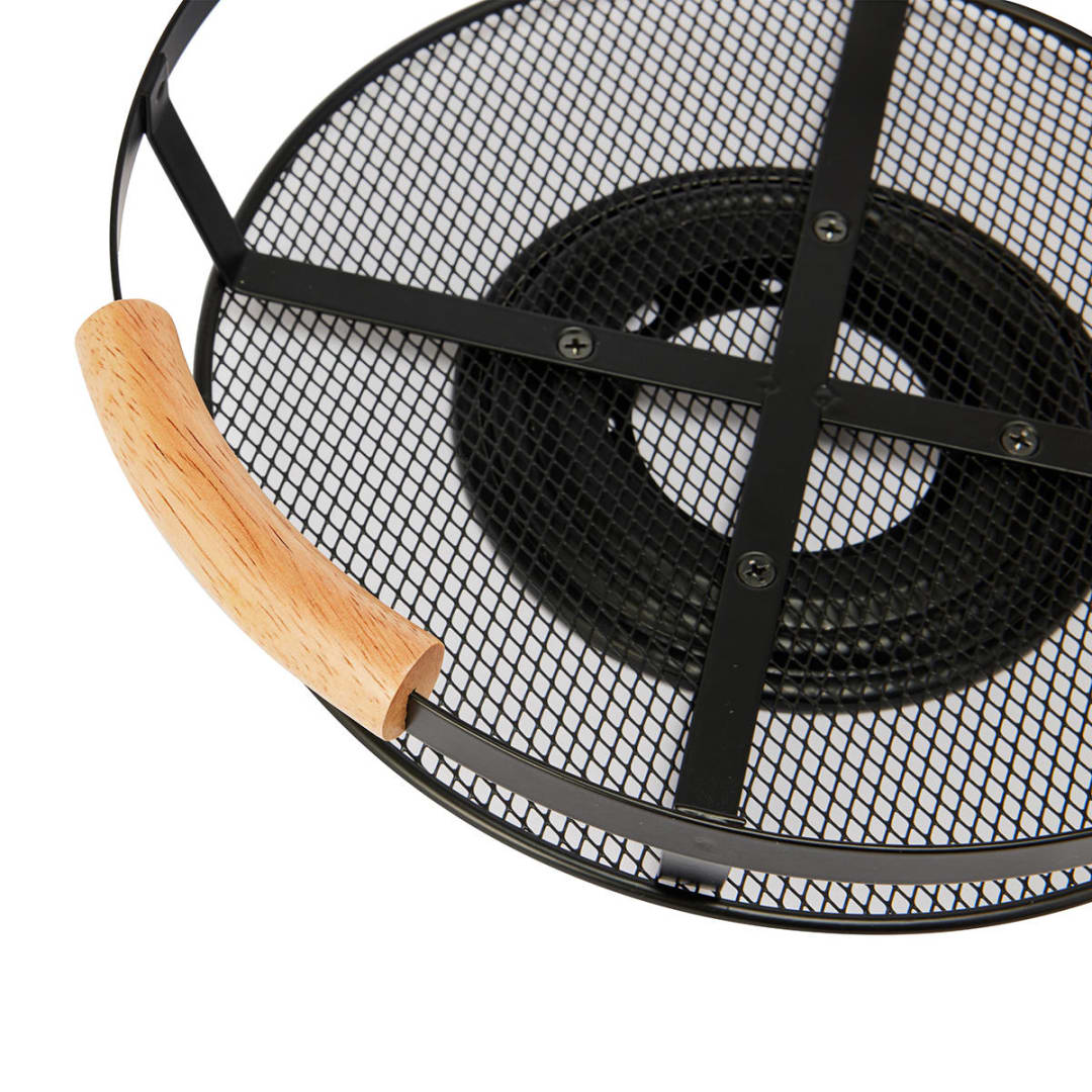 Wire and Wood Turntable Black Kmart