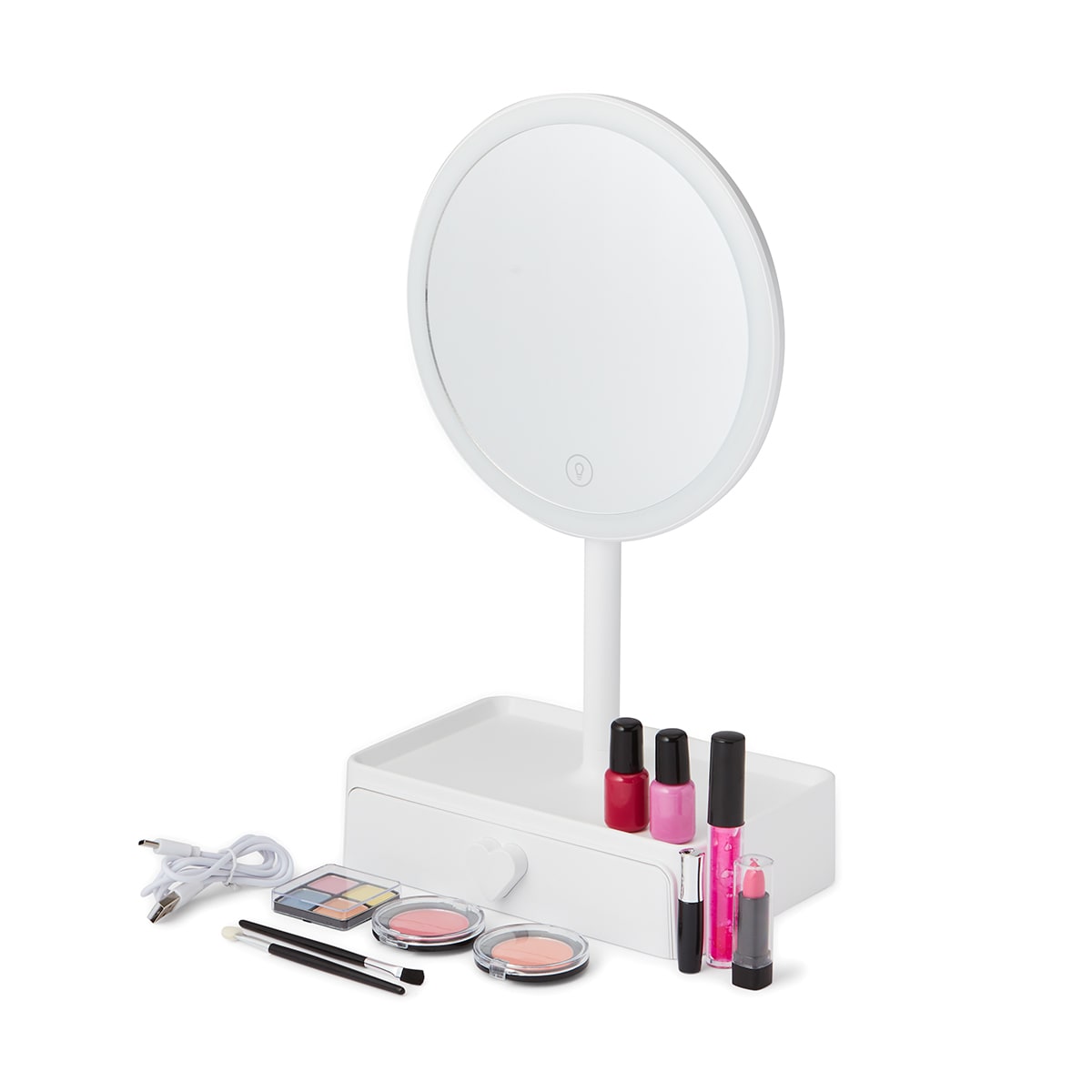 Toy 14 Piece Premium Light Up Vanity with Makeup Kit - Kmart