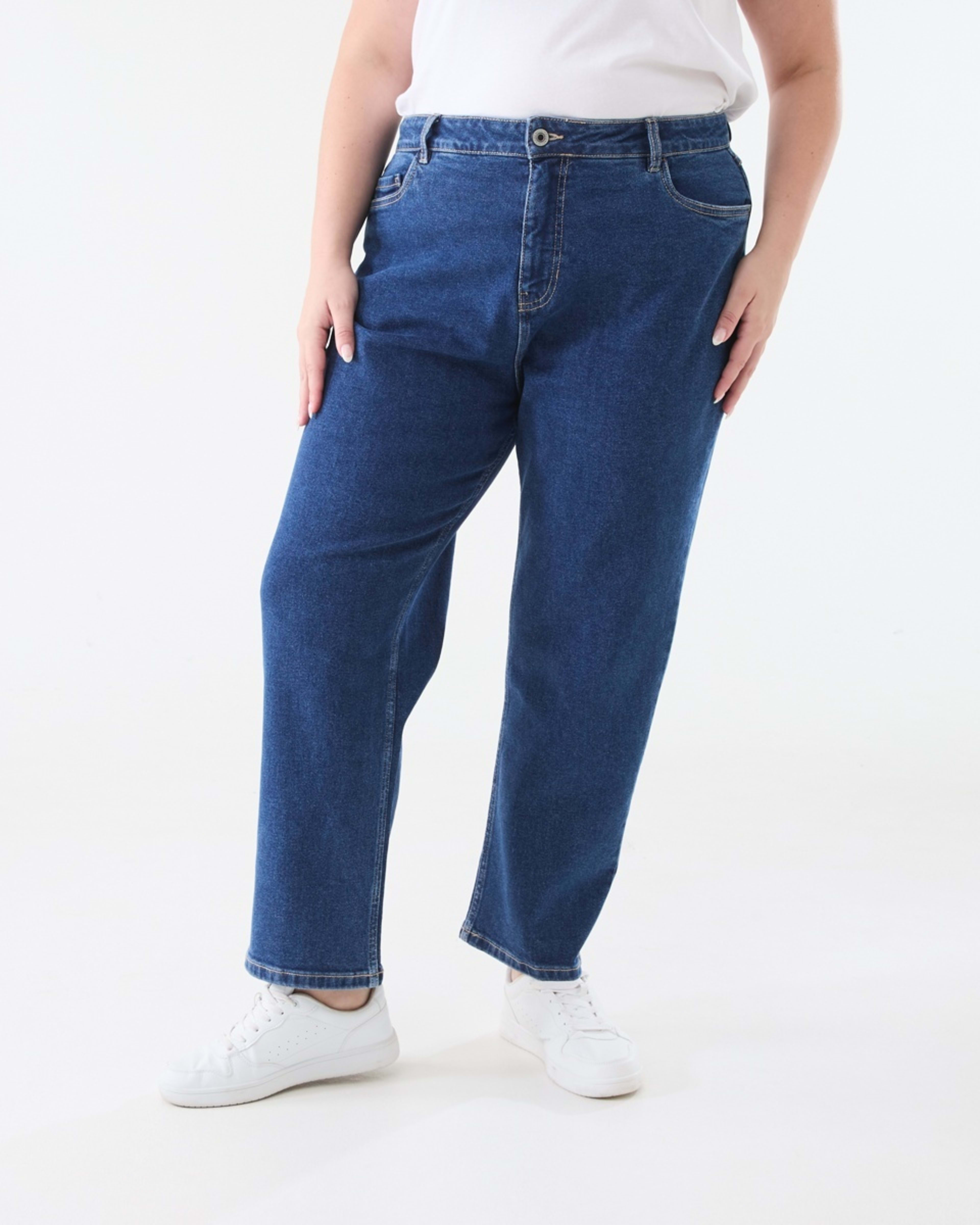 1 Curve Mum Jeans Mid Wash, 1 of 6