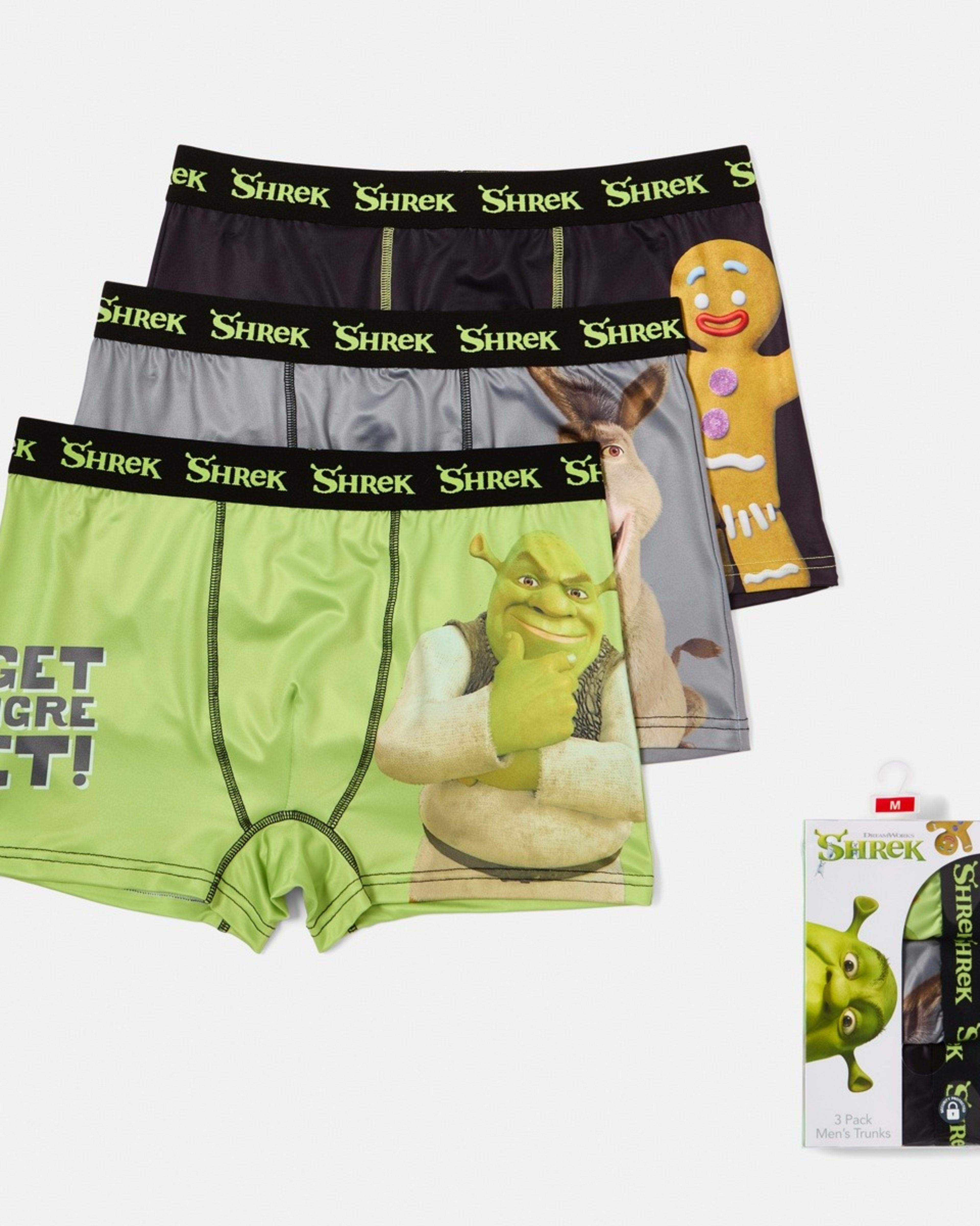 1 3 Pack Shrek License Trunks SHREK