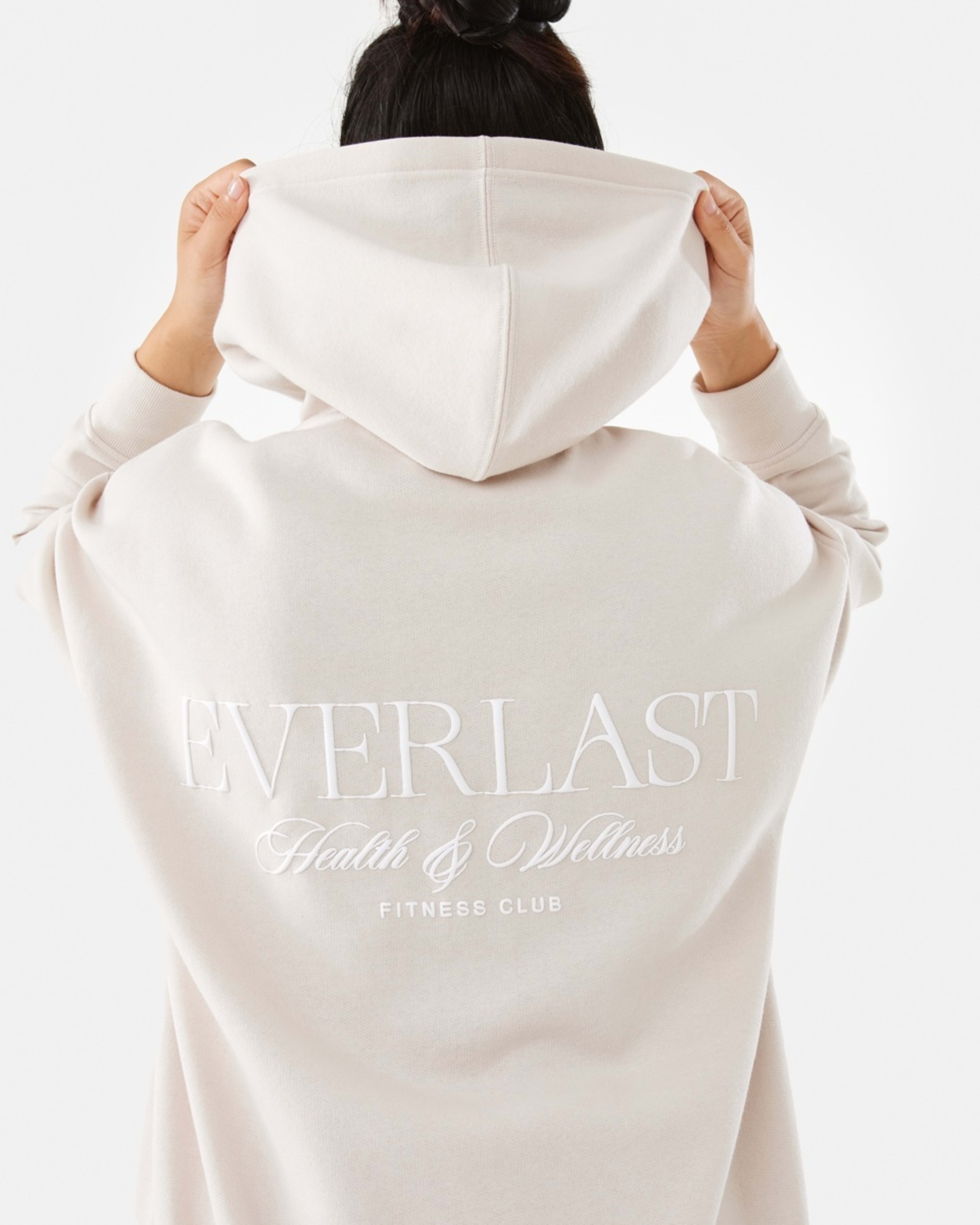 8 Everlast Womens Street Oversized Hoodie Cool Beige, 8 of 8