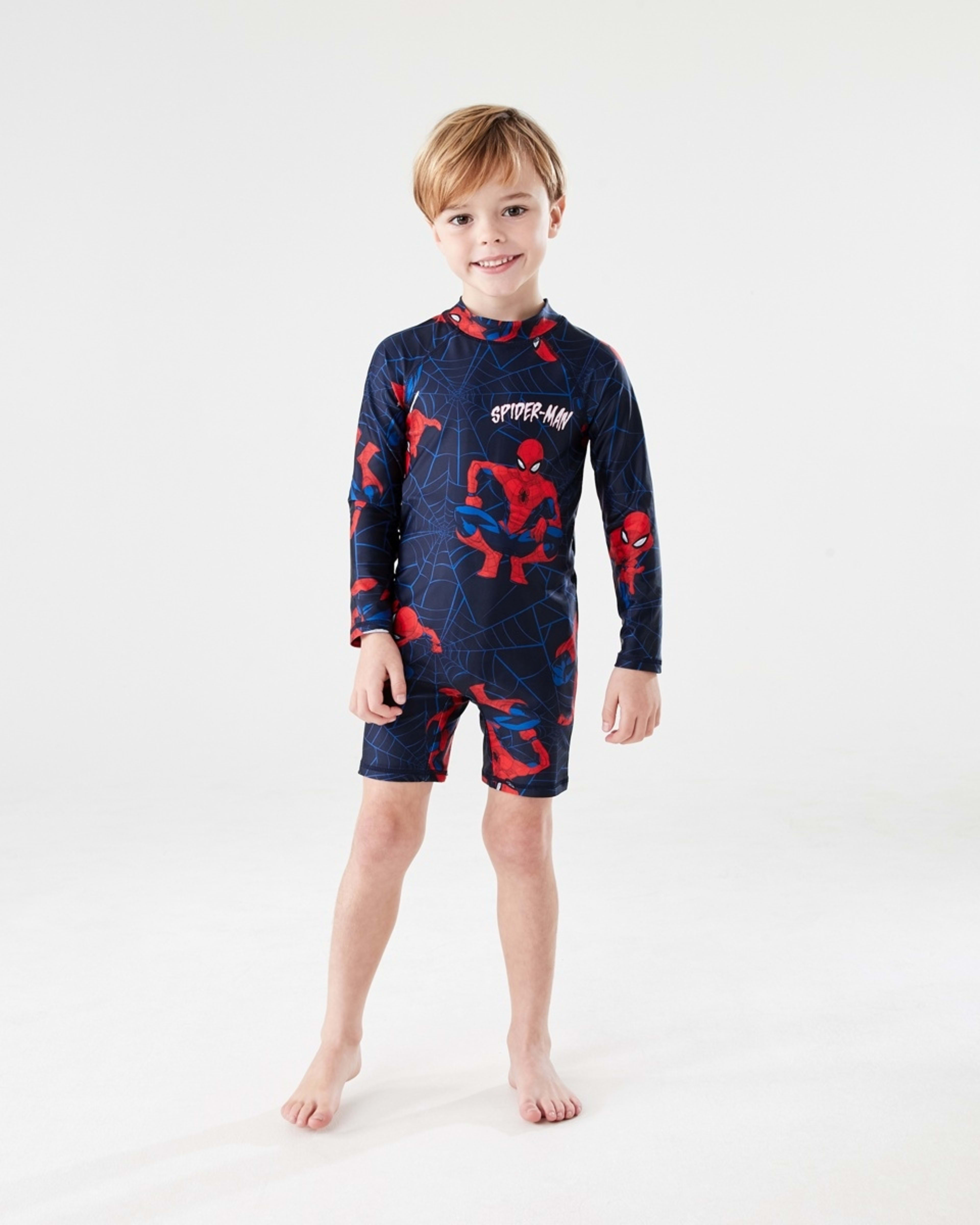 5 Spider-Man License Long Sleeve Swimsuit Spiderman, 5 of 6