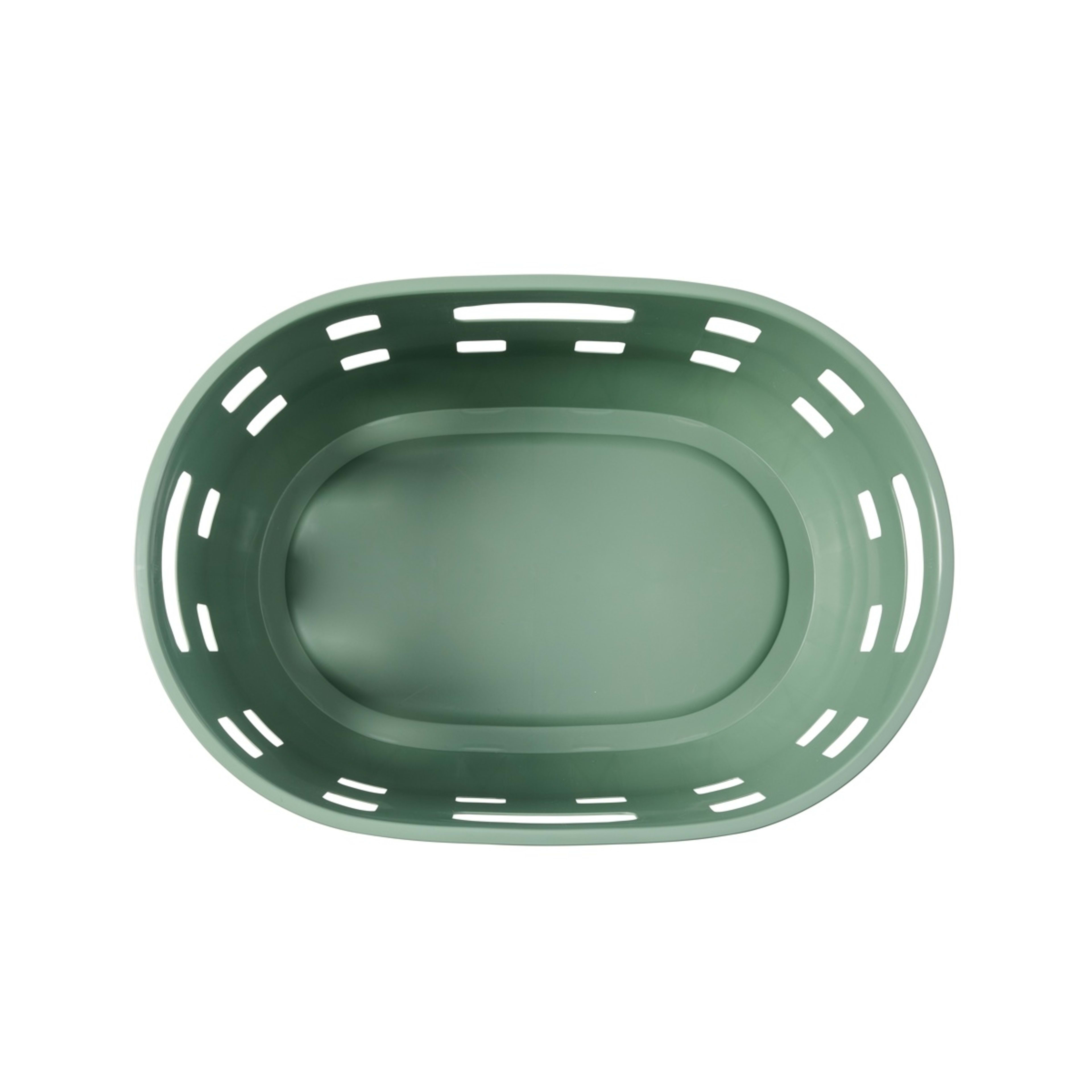 8 50L Trellis Laundry Basket - Green, 8 of 8