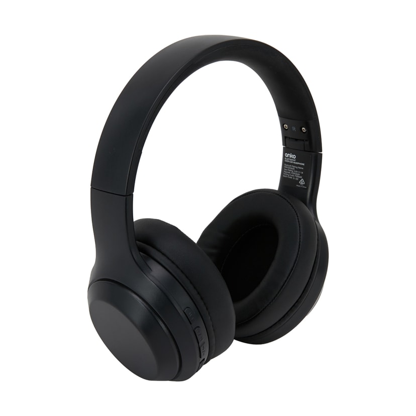 Bluetooth Oval OverEar Headphones Black Kmart
