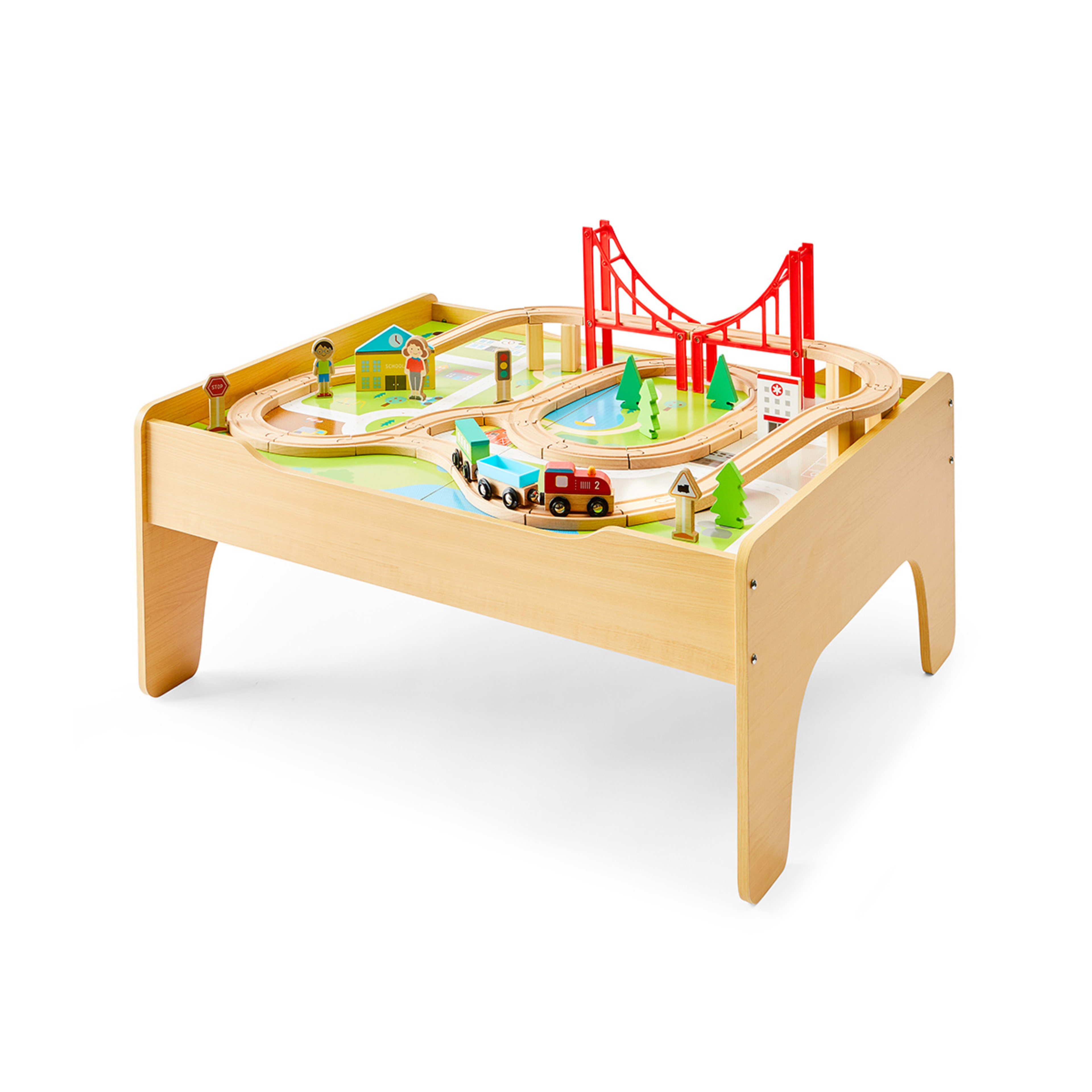 Wooden Train Table with Storage - Kmart
