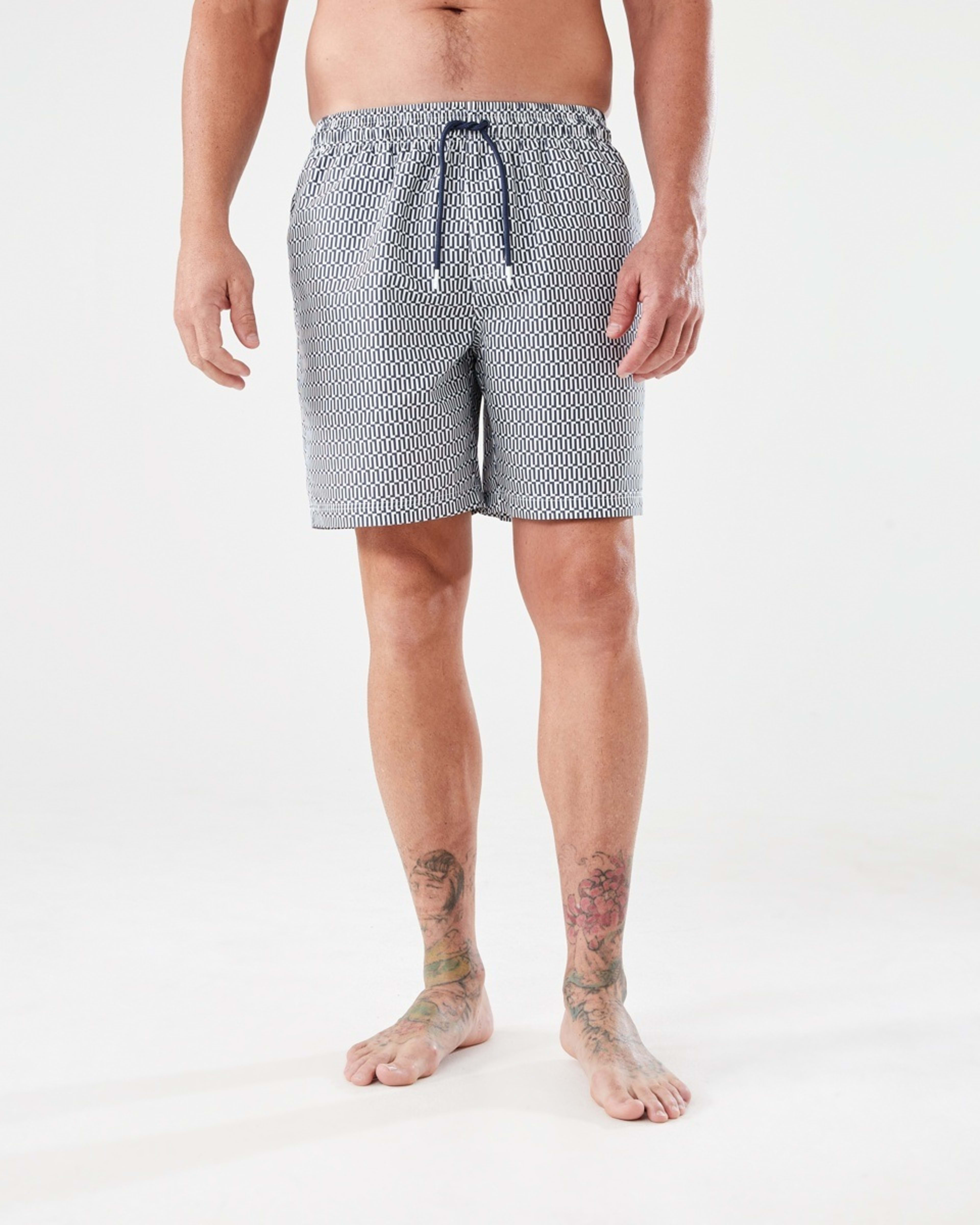 6 Regular Print Boardshorts LISBON GEO BLUE OMBRE, 6 of 6