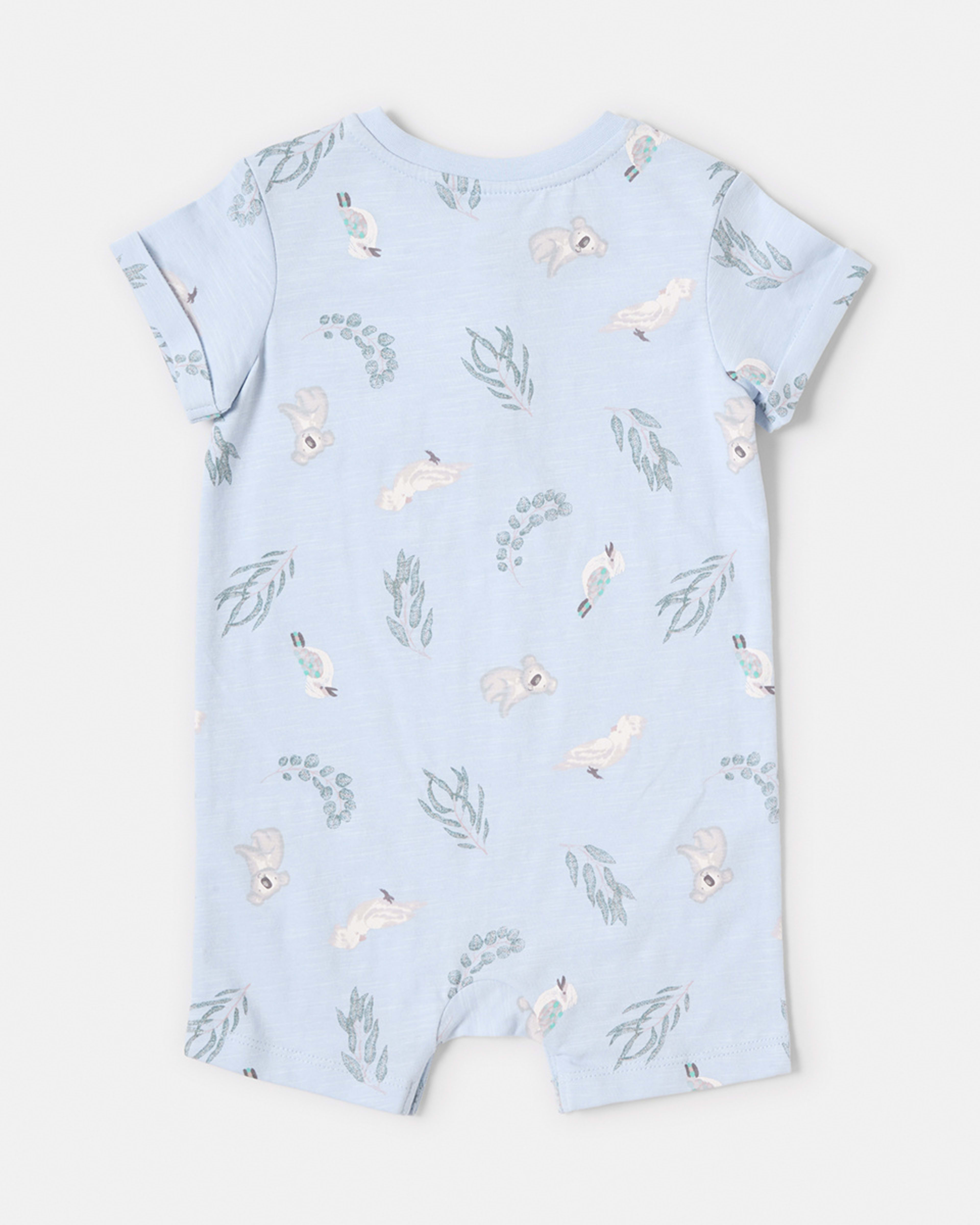 2 Henley Romper Blu Anle, 2 of 3