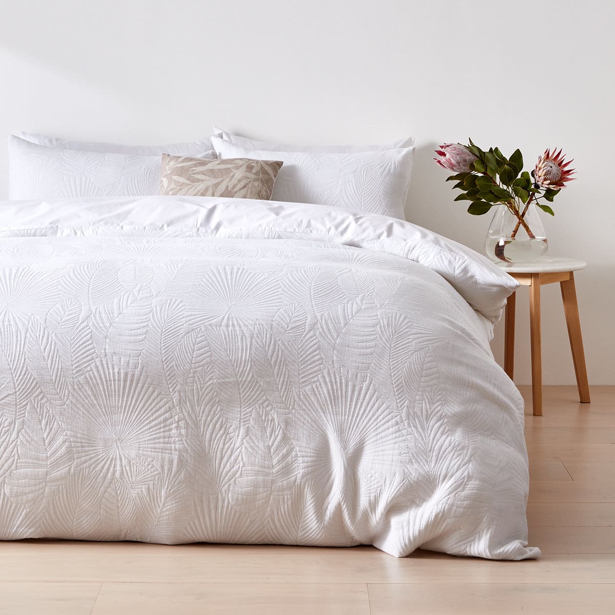 white double doona cover