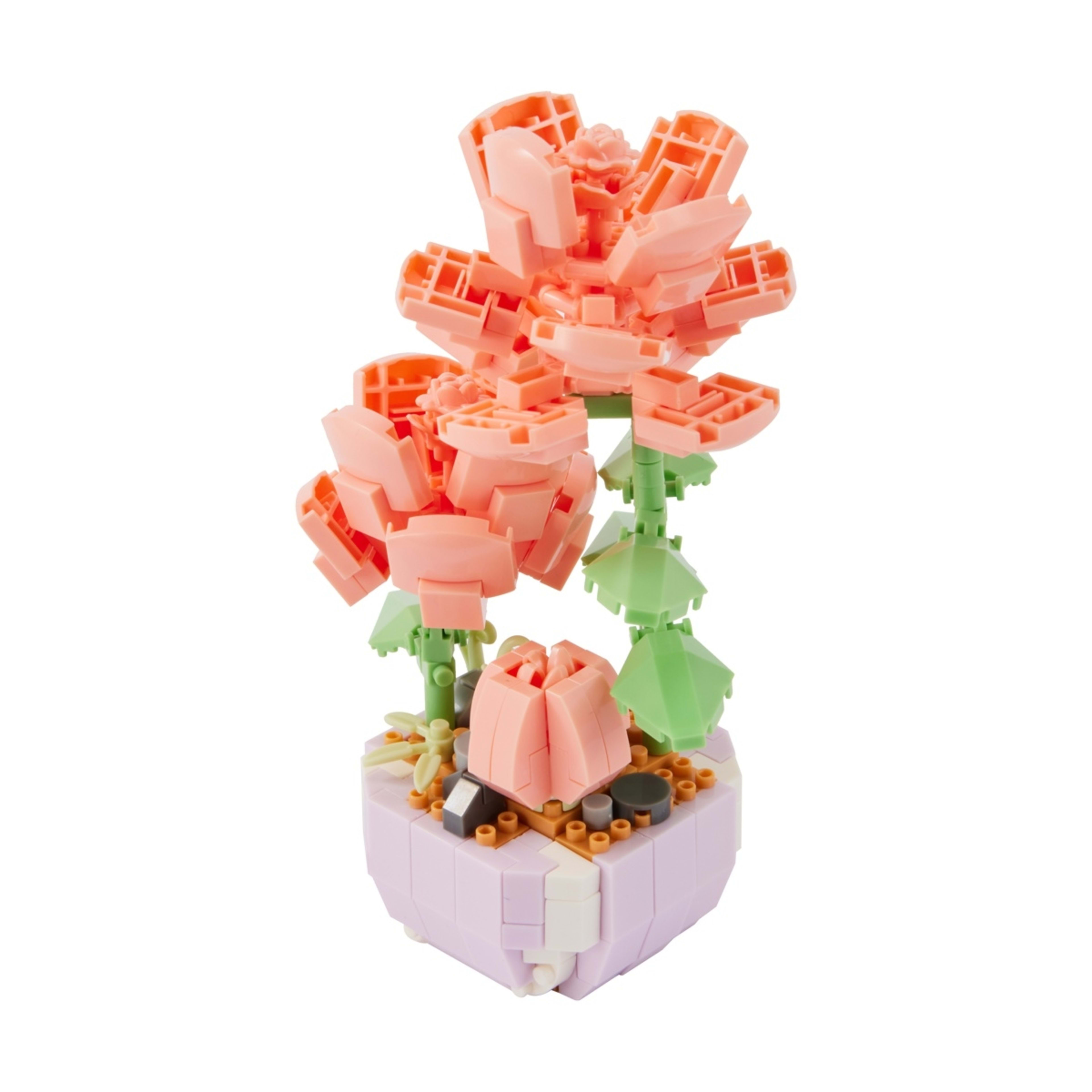 2 Mini Blocks Flower Series: Mini Flower Pot Playset - Assorted, 2 of 10
