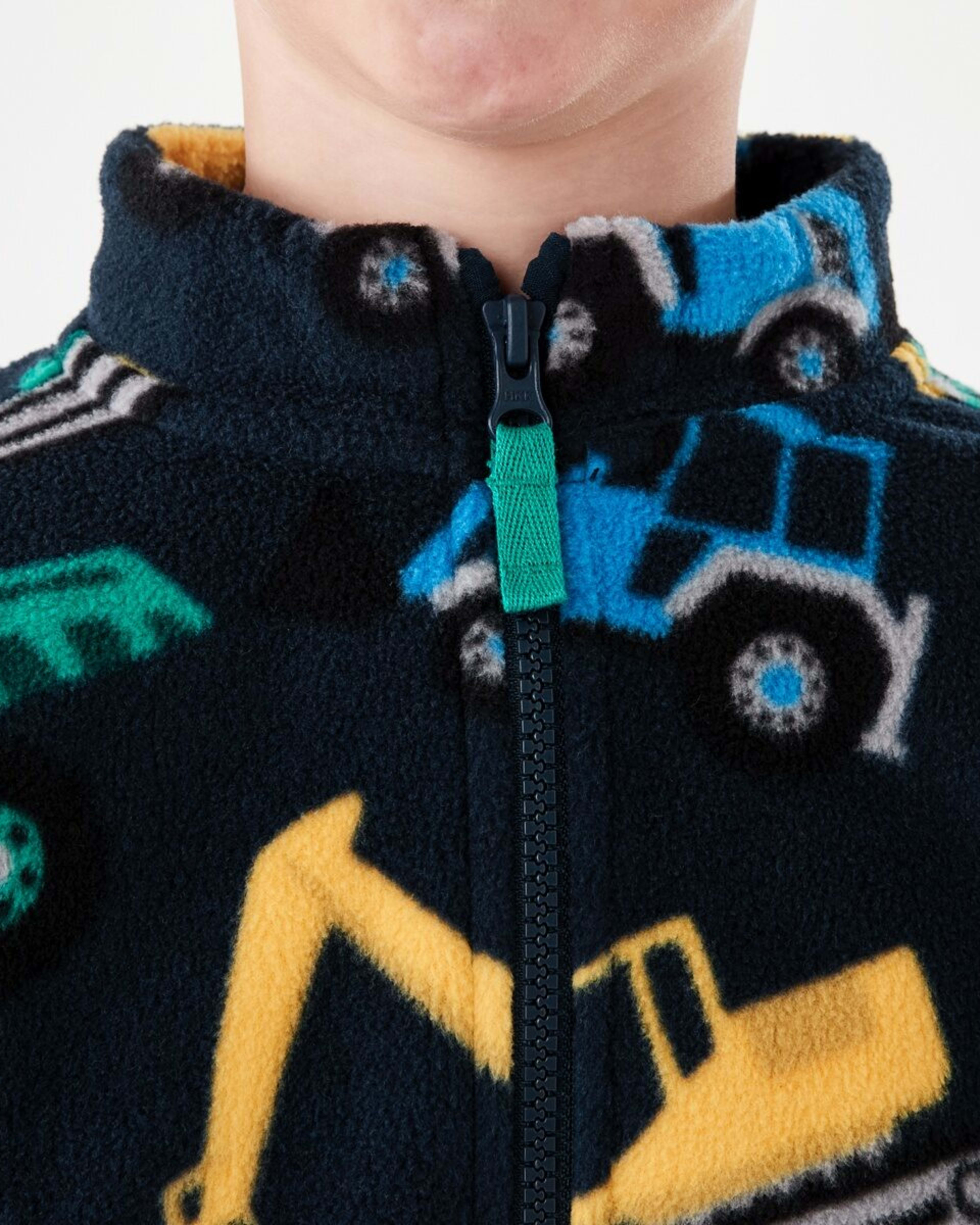 5 Fleece Zip Through Sweatshirt Blu Diggin, 5 of 10