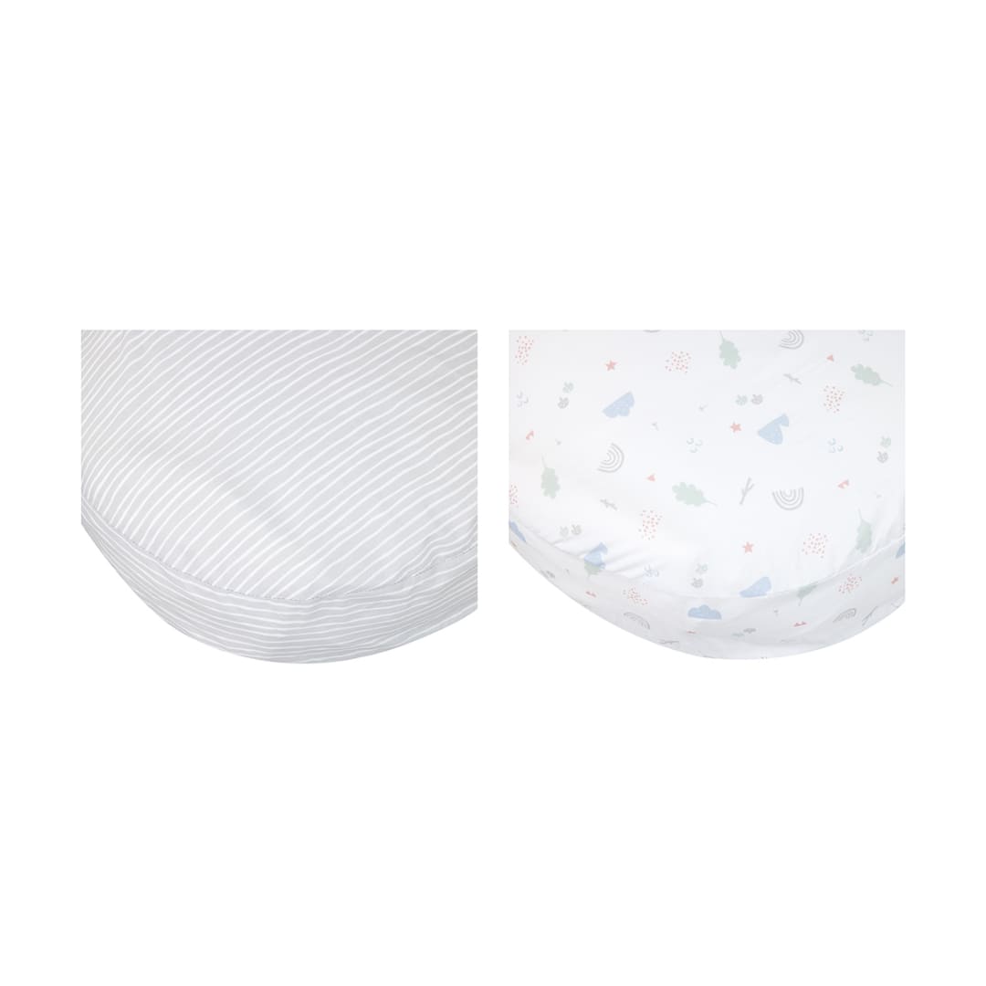 2 Pack Organic Cotton Fitted Sheets Squiggle Kmart
