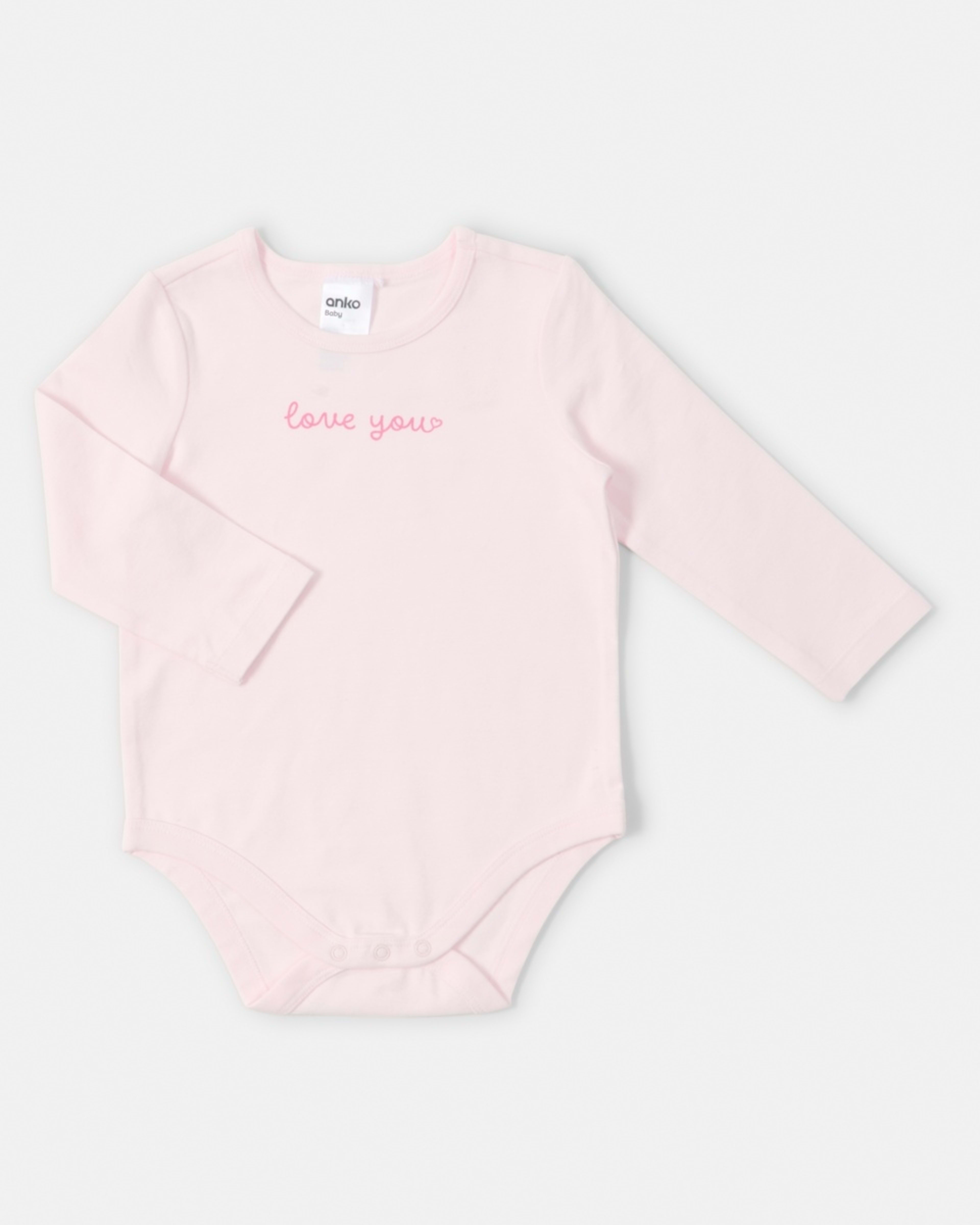 3 3 Pack Bodysuits Pink Hearts, 3 of 8