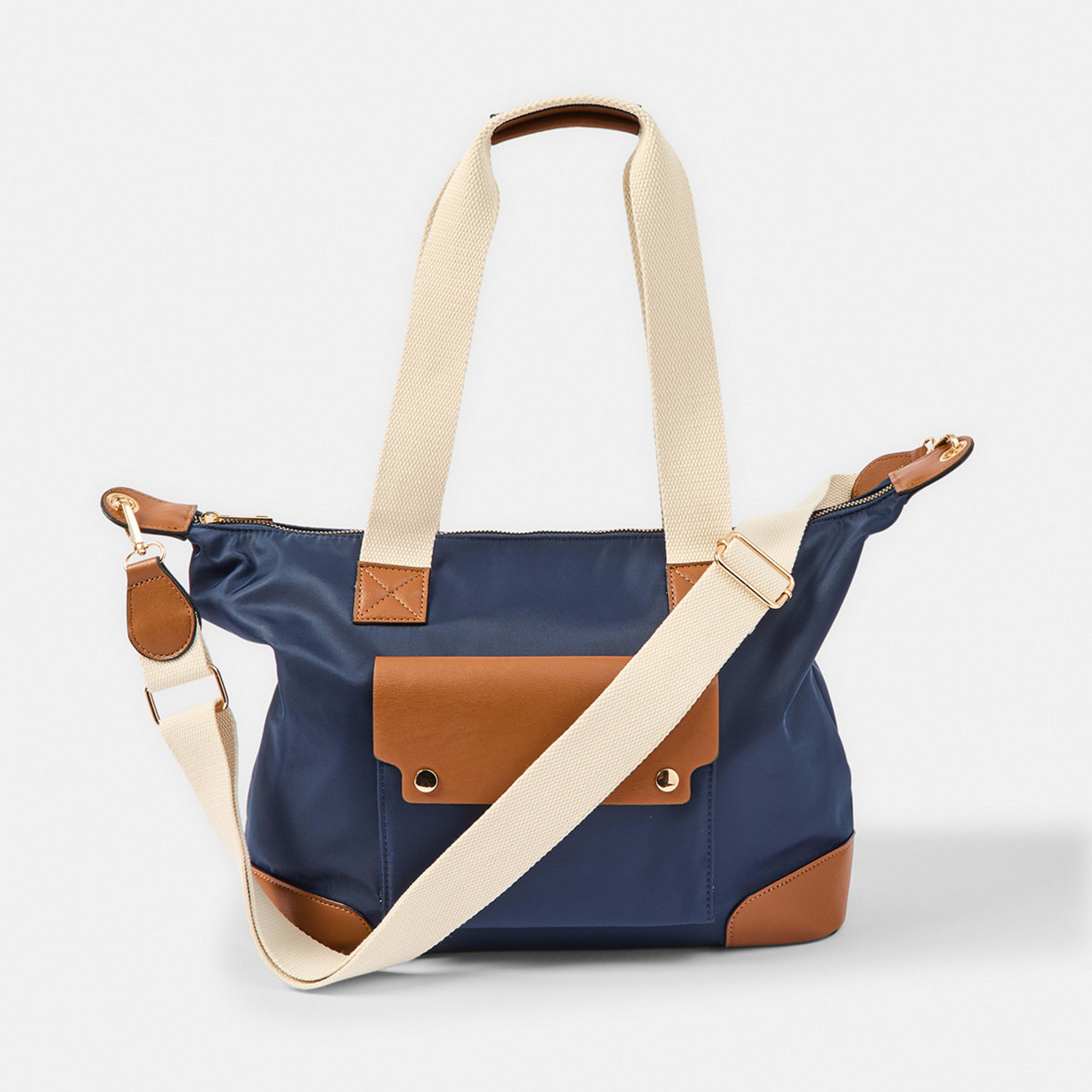 1 Large Crossbody Tote Bag Midnight Storm, 1 of 6