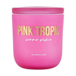 Pink Tropic Summer Solstice Soy Blend Fragrant Candle