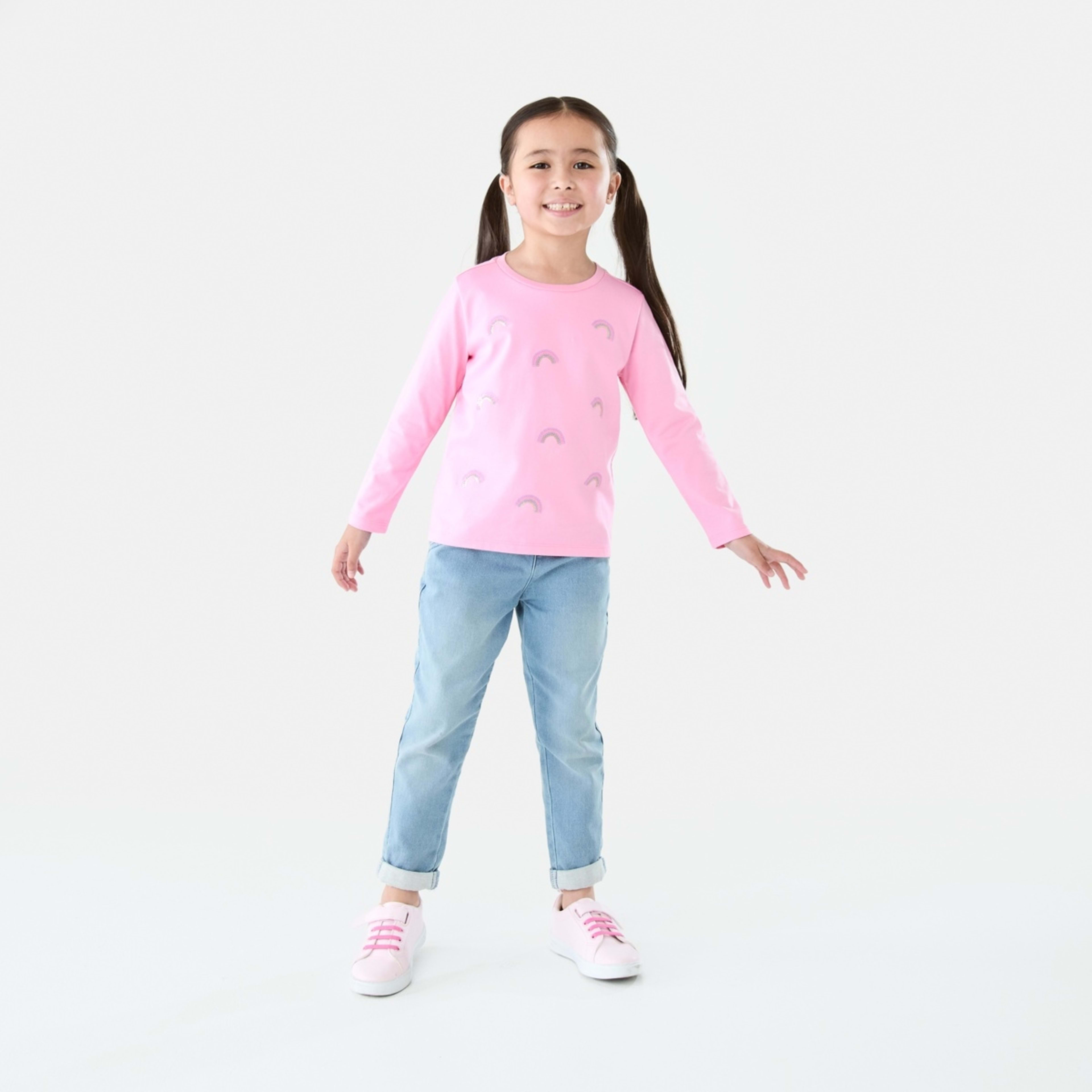 5 Sequin T-shirt Sequin Rainbows Prismatic Pink, 5 of 8