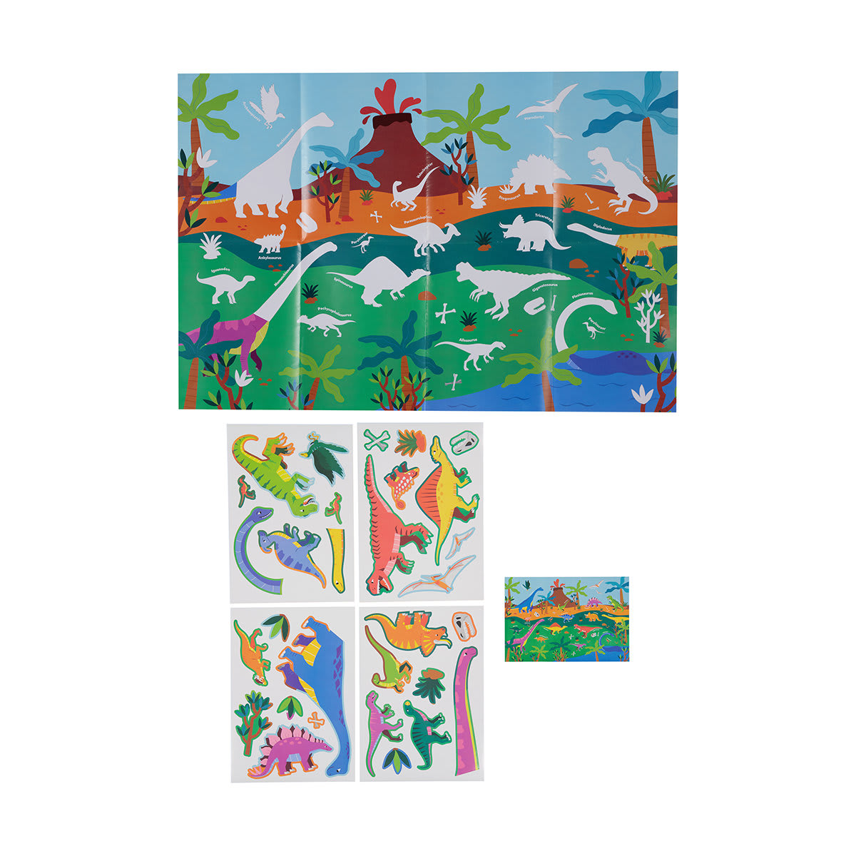 Learn About Dinosaurs Giant Educational Poster and Stickers Kmart NZ