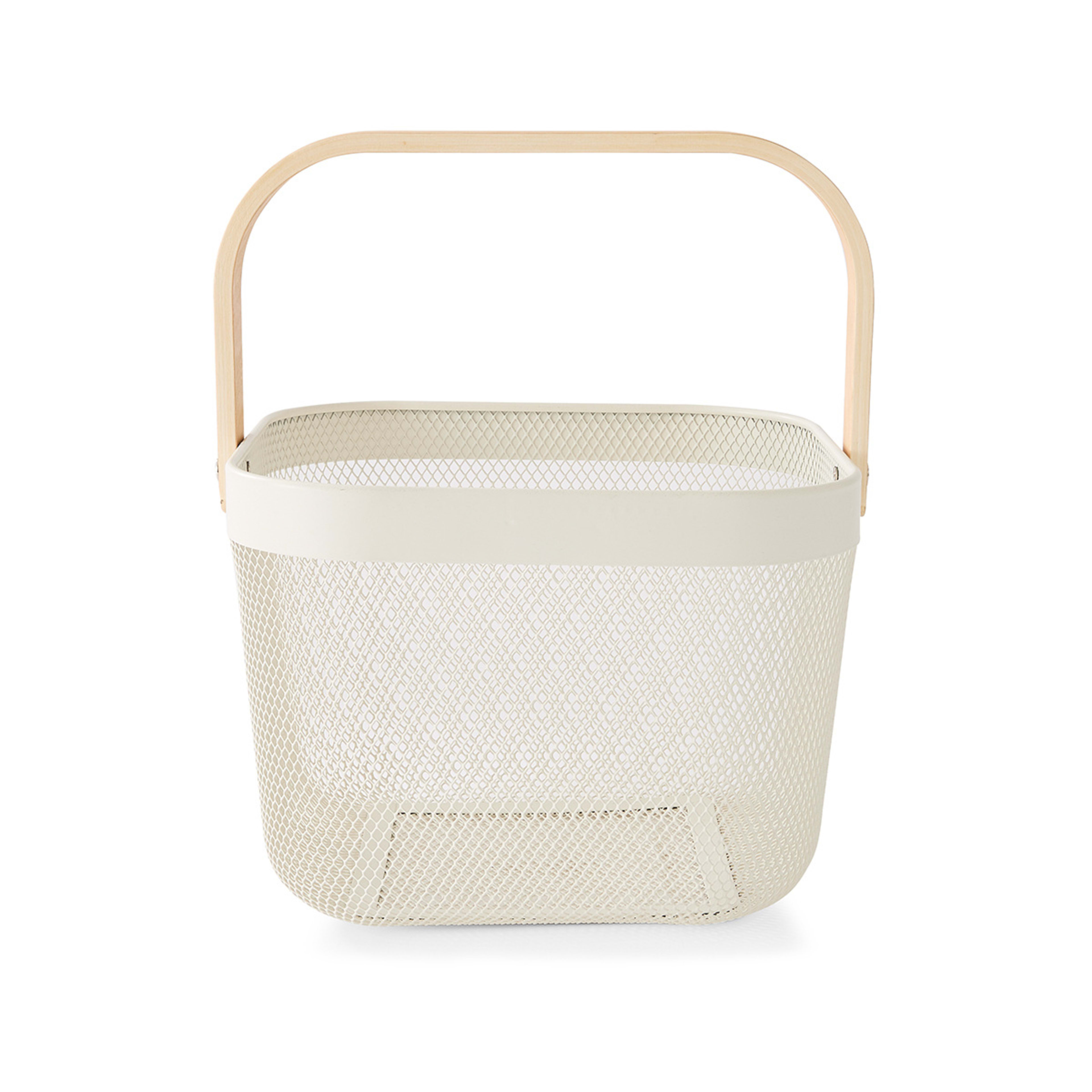 4 Off White Mesh Basket, 4 of 8