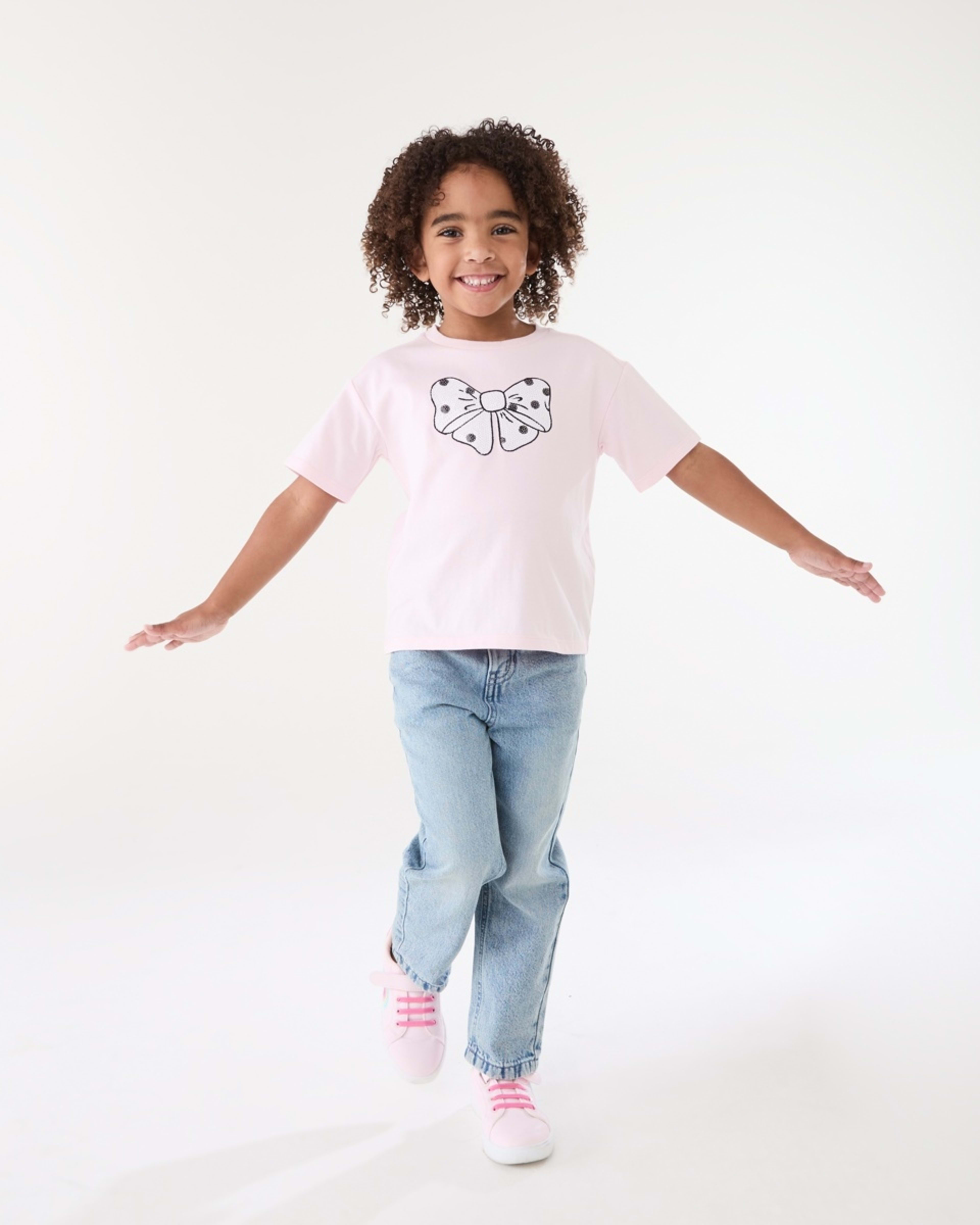 5 Short Sleeve Sequin T-shirt MAGICAL BOW BALLERINA, 5 of 6
