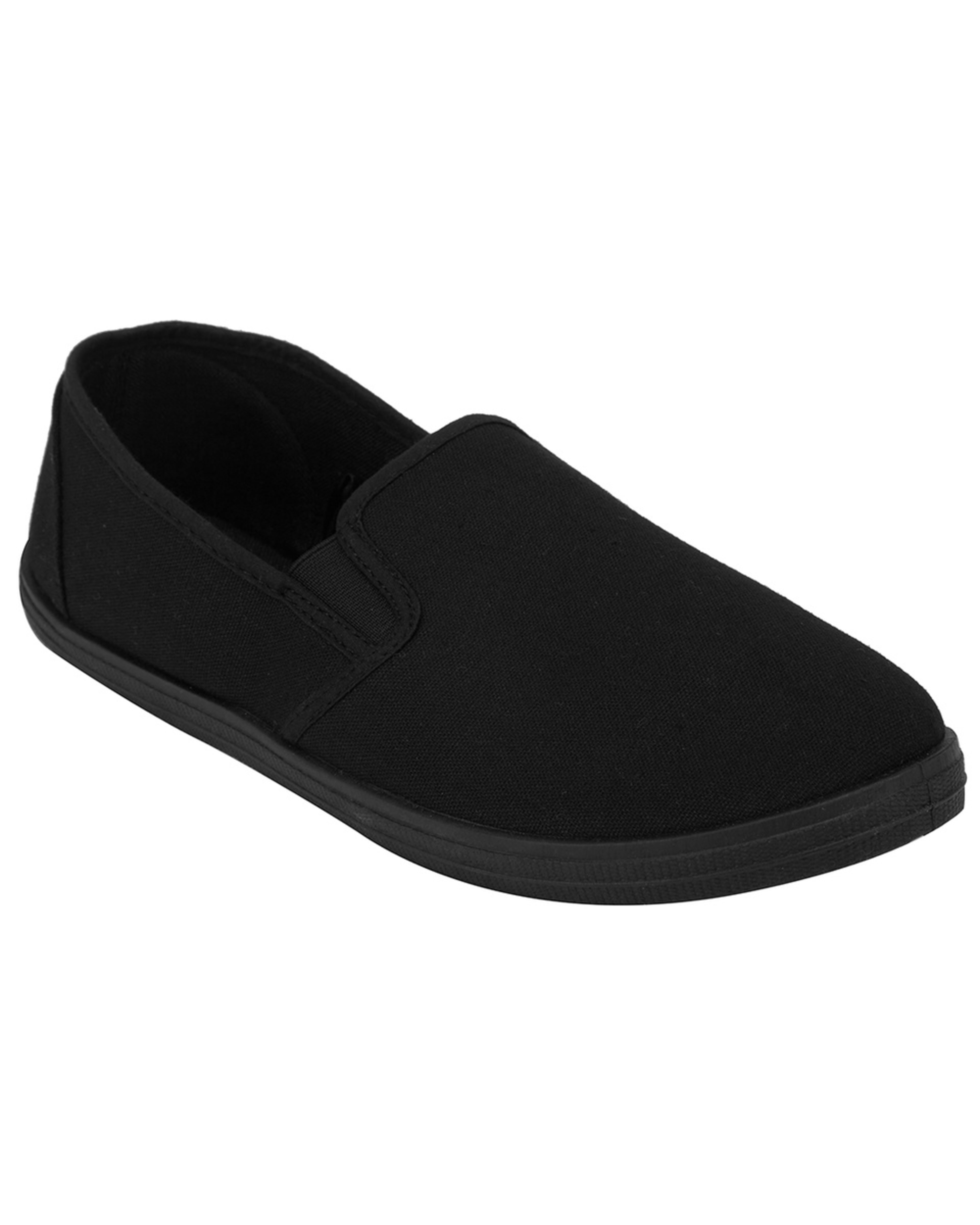 1 Everyday Canvas Slip On Shoes Black