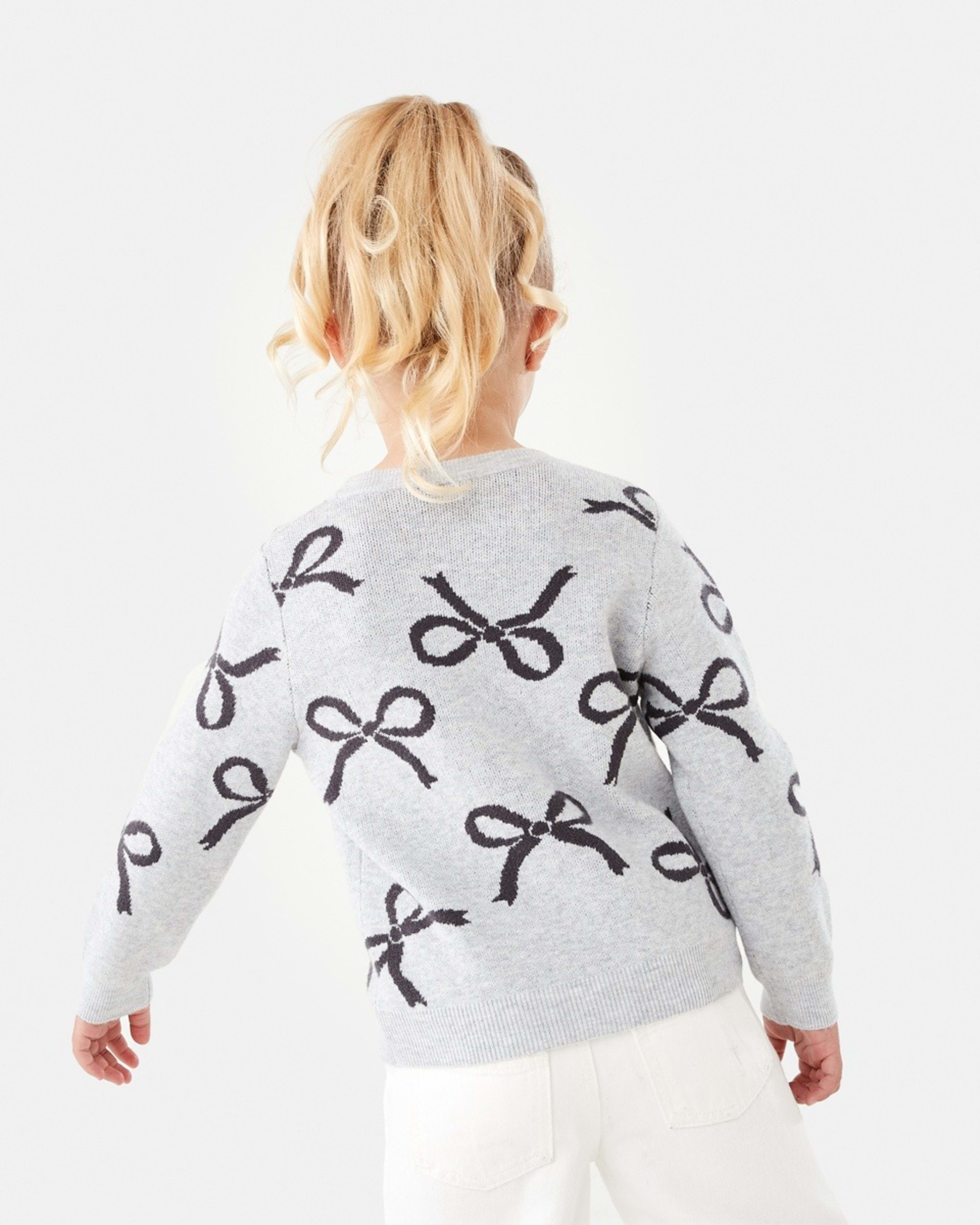 2 Jacquard Knit Jumper Bow, 2 of 8