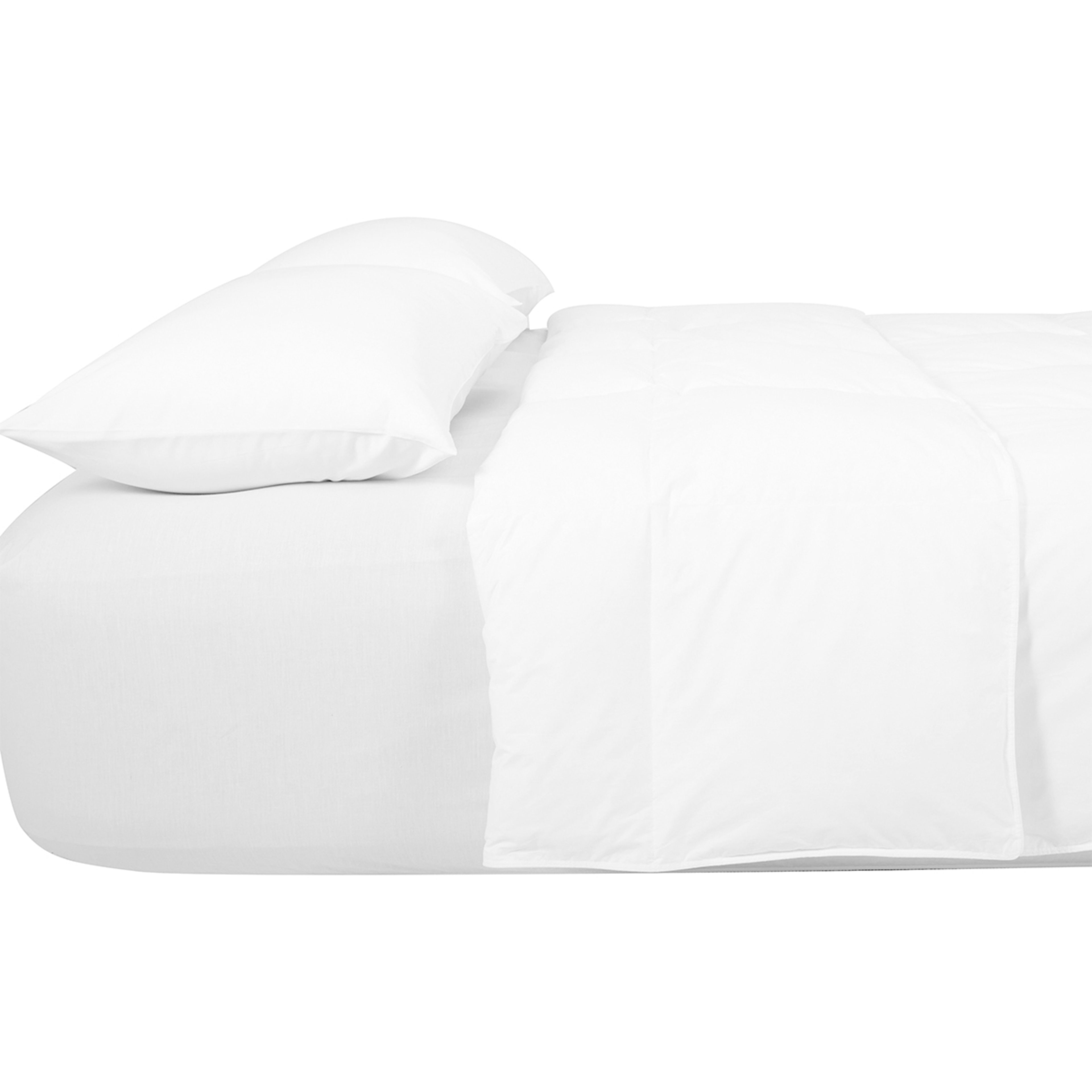Medium Warmth Feather and Down Quilt King Bed, White Kmart