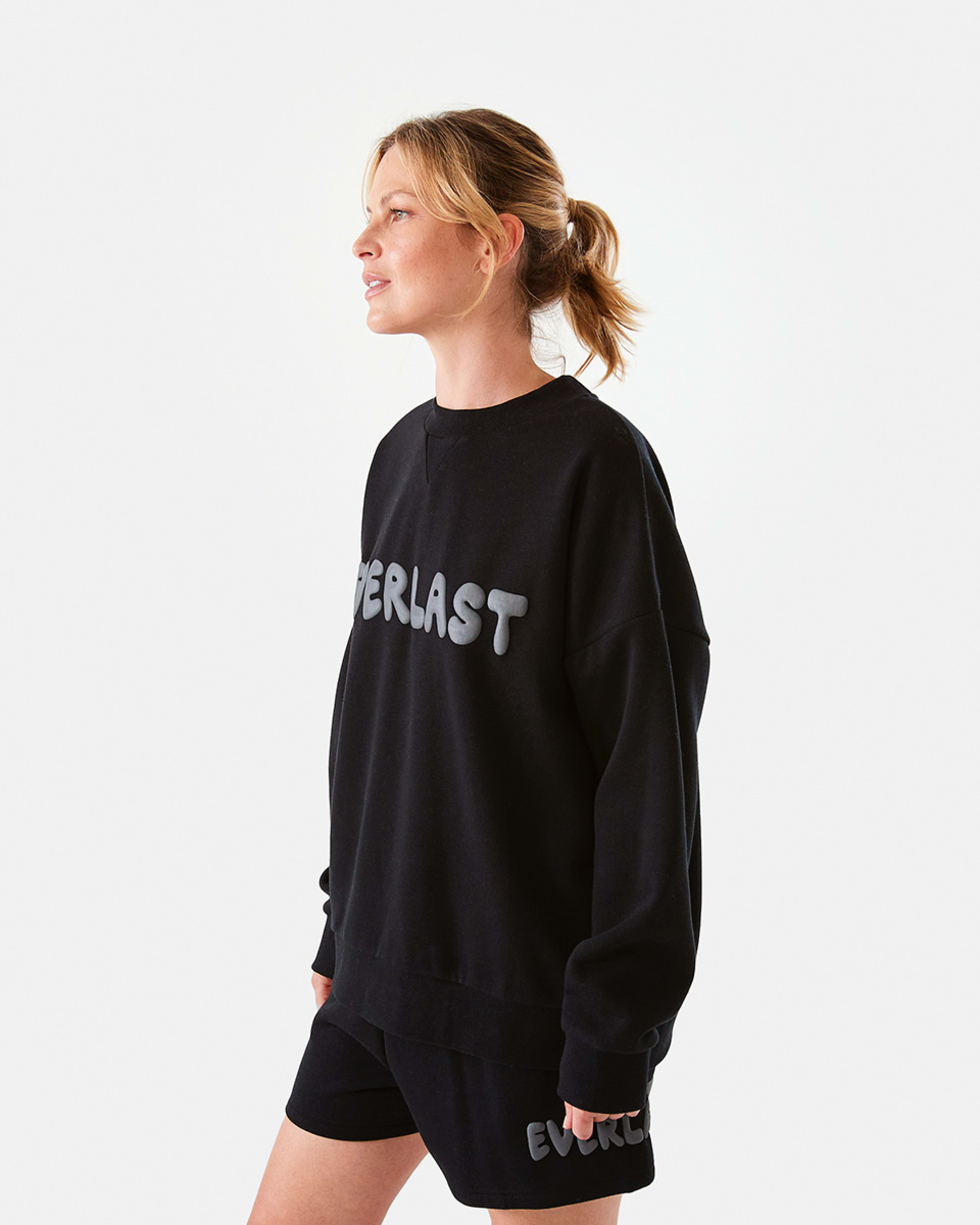 Active Everlast Womens Oversized Crew Neck Pullover Top Kmart