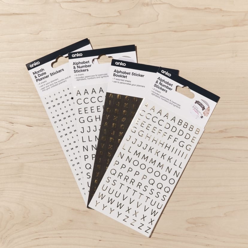 Alphabet & Number Stickers Kmart