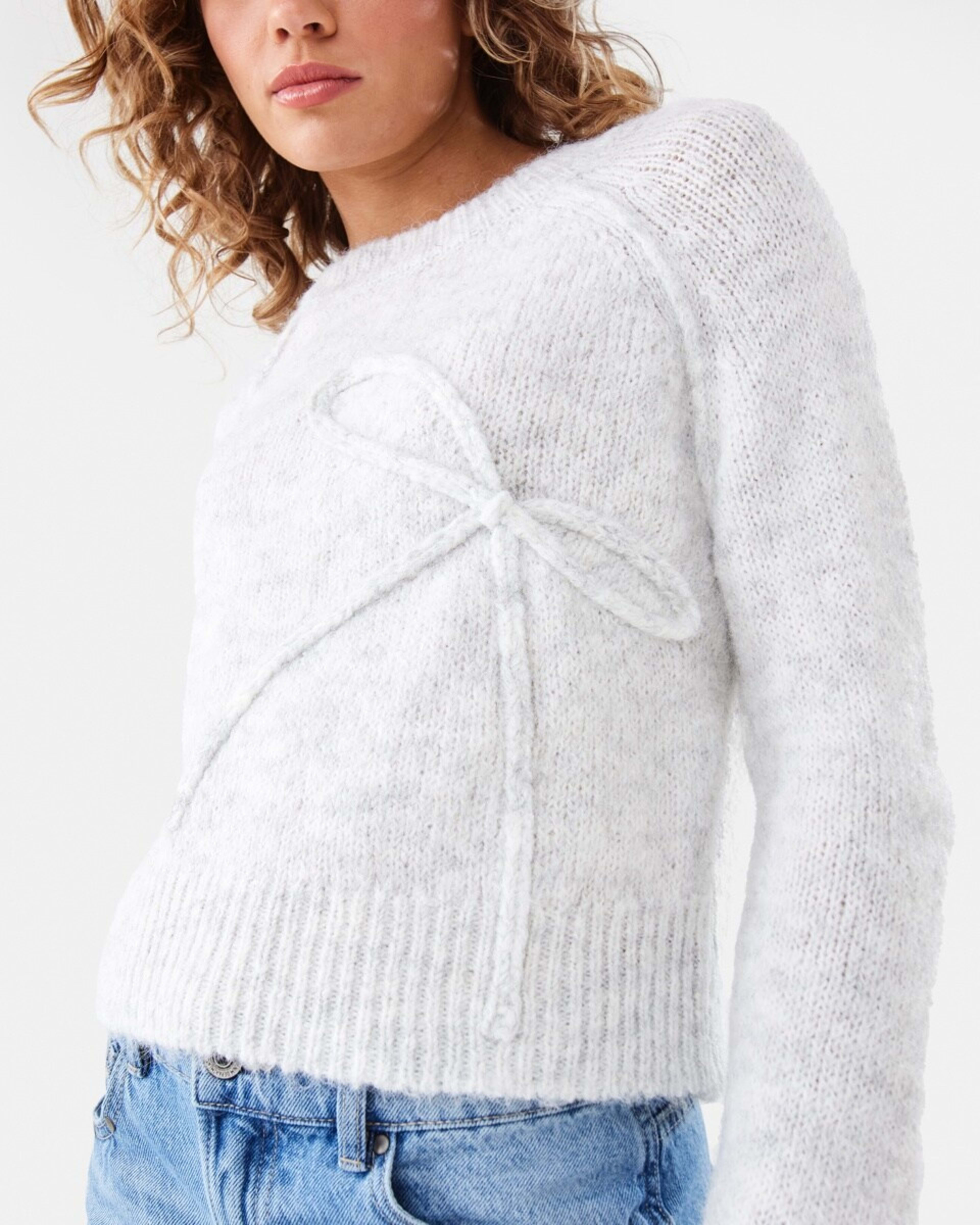 7 Bow Jumper Ecru, 7 of 10