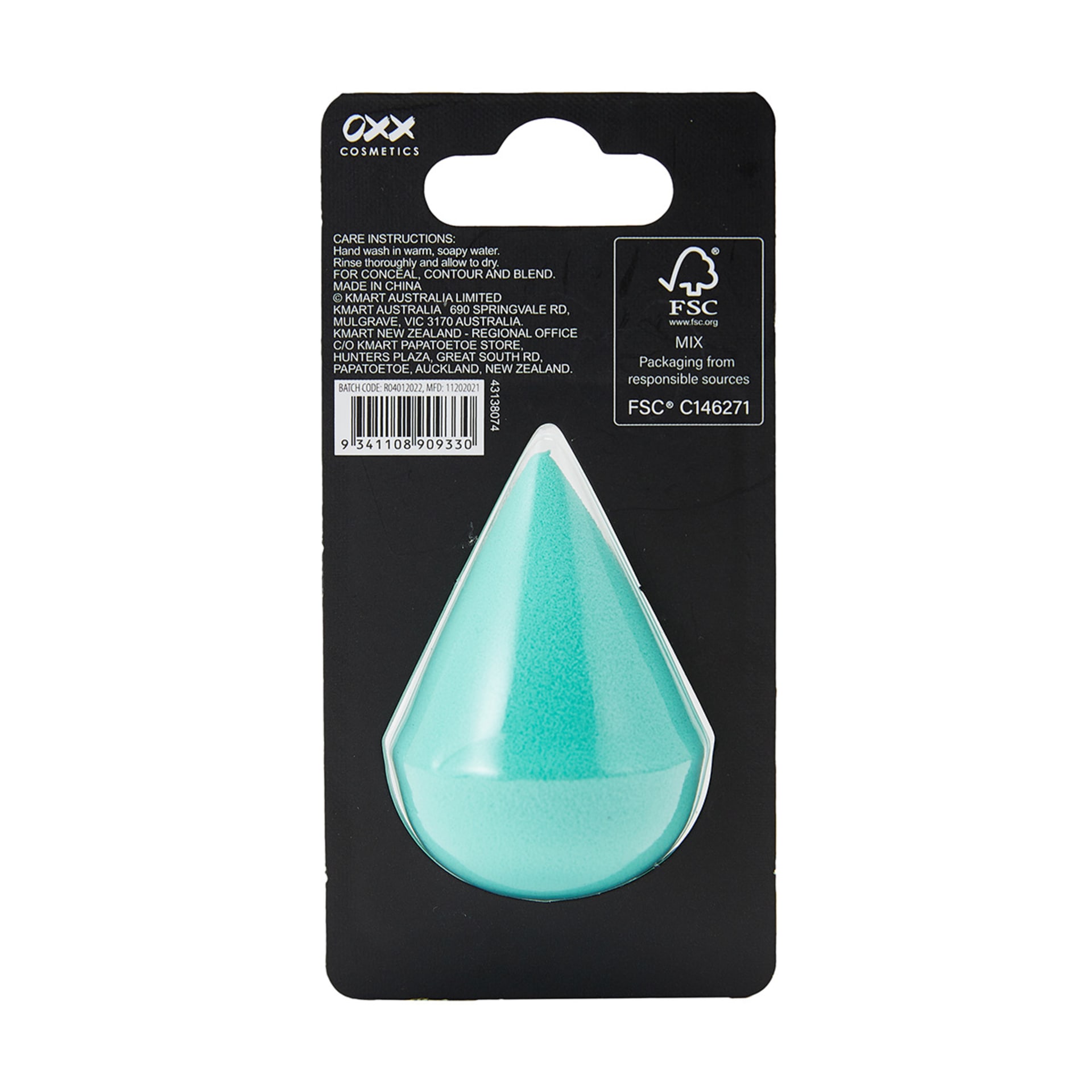 OXX Cosmetics Blender Sponge Aqua Kmart