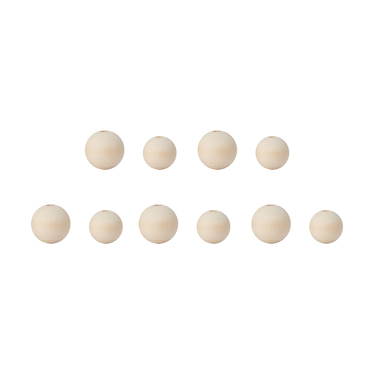 100 Piece Craft Wooden Beads Kmart