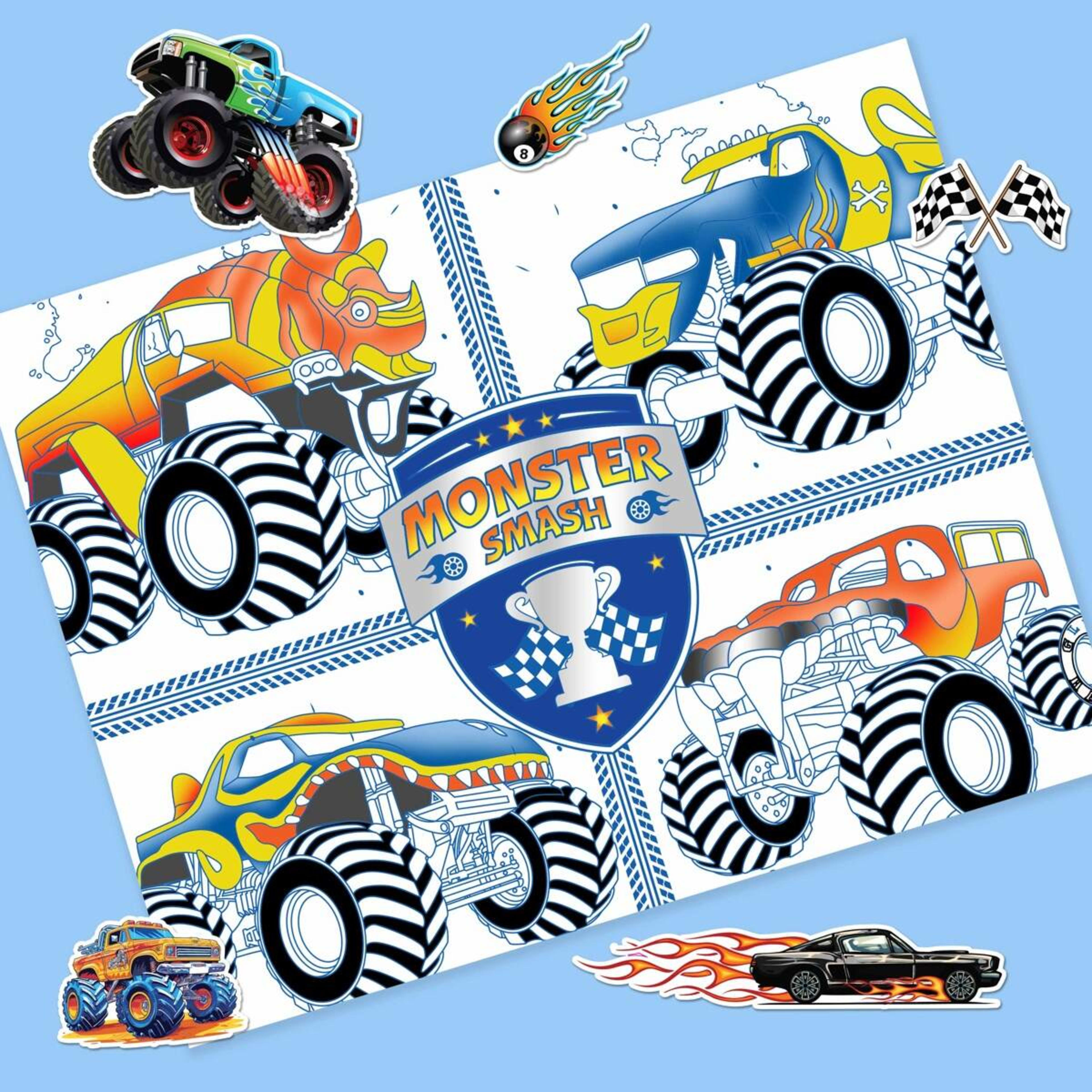 5 Kaleidoscope Colouring: Monster Machines Colour and Activity Set with Lap Desk - Book, 5 of 6