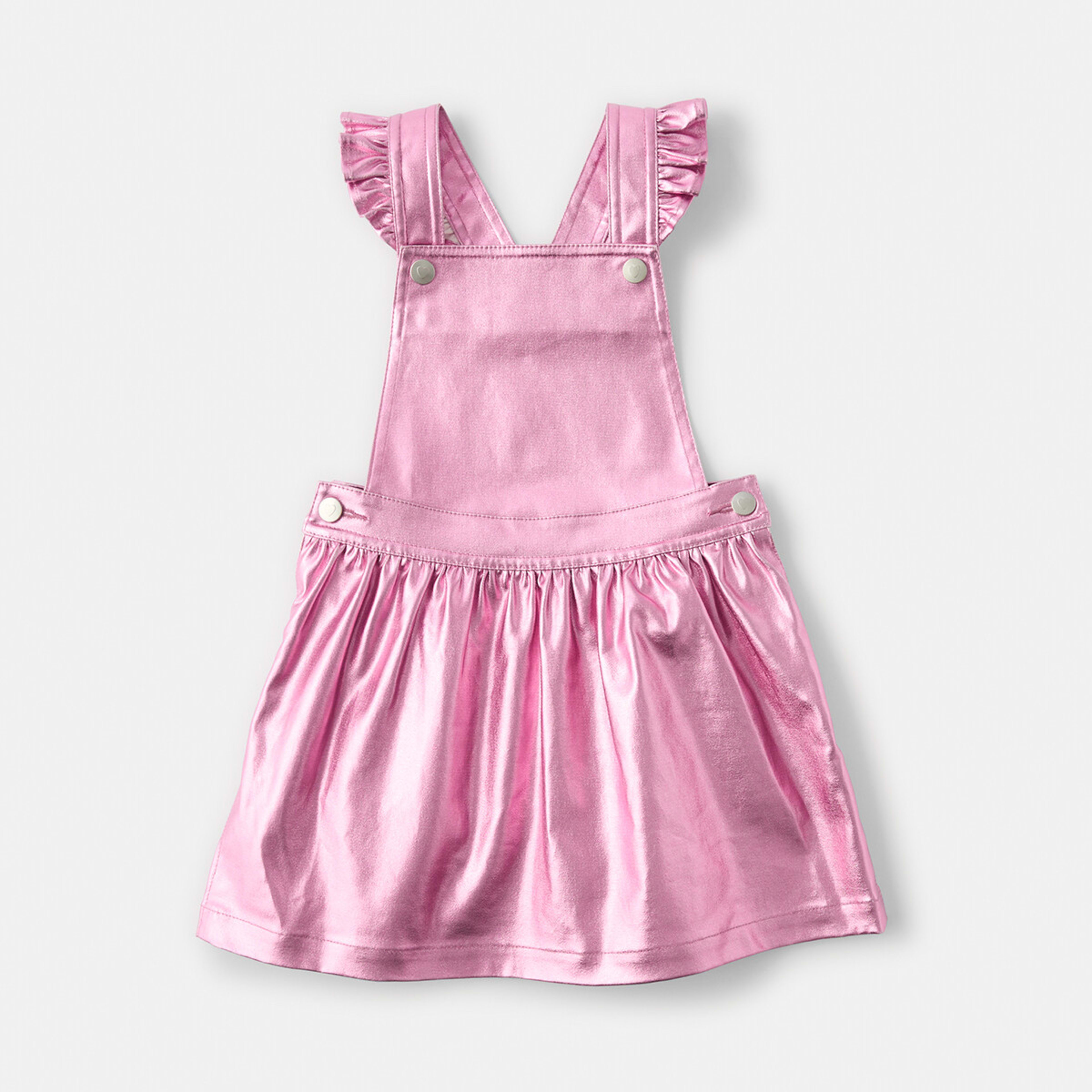 9 Pinafore Dress Pnk Foil S, 9 of 10