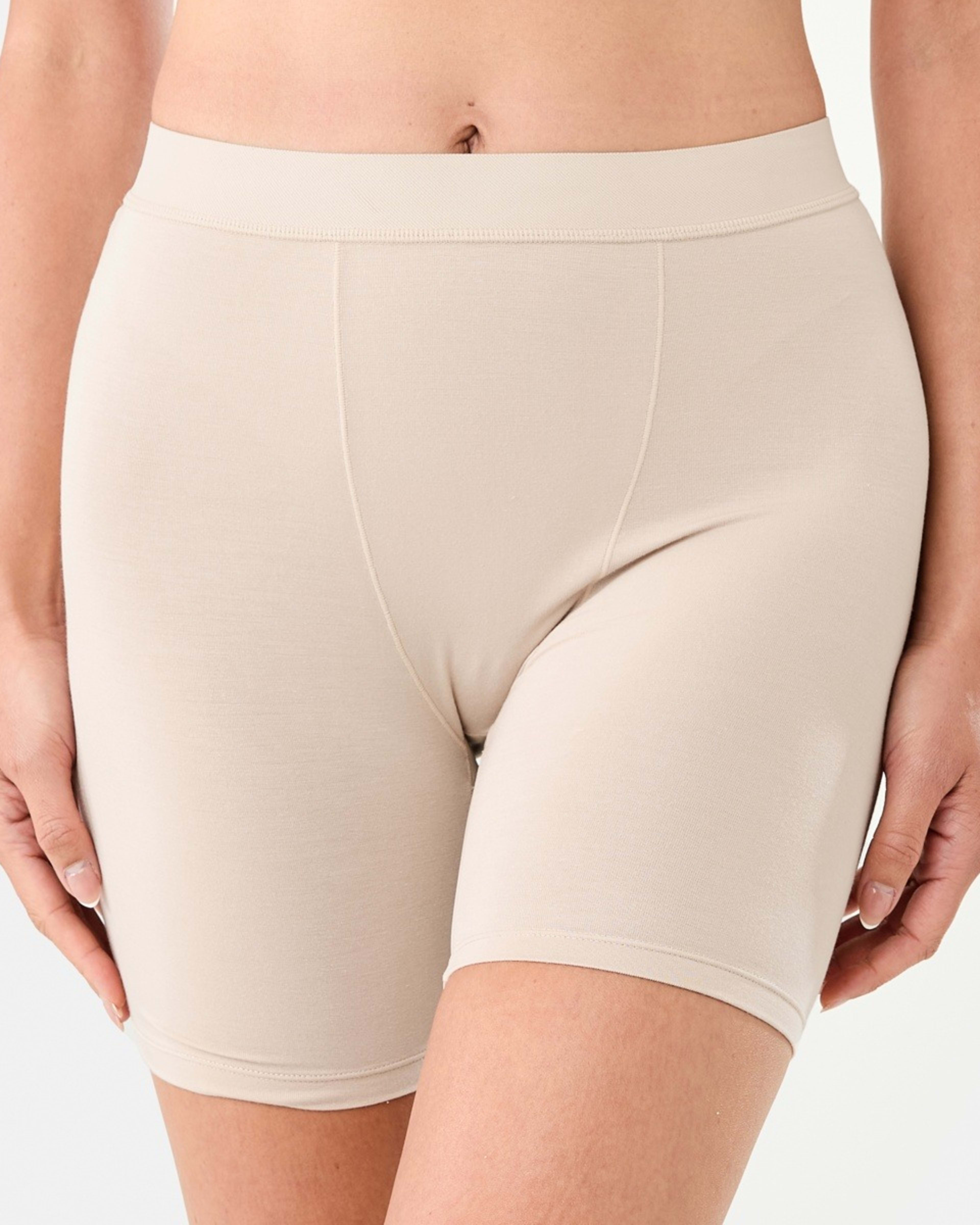 4 2 Pack Bamboo Longline Boyshorts HALOGEN BLUE, LIGHT FAWN, 4 of 7